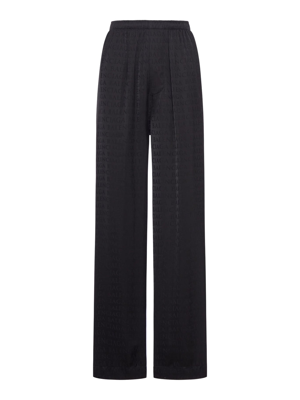 Оригінальна Viscose Trousers With Allover Tone-On-Tone Logo Balenciaga – боковий вид