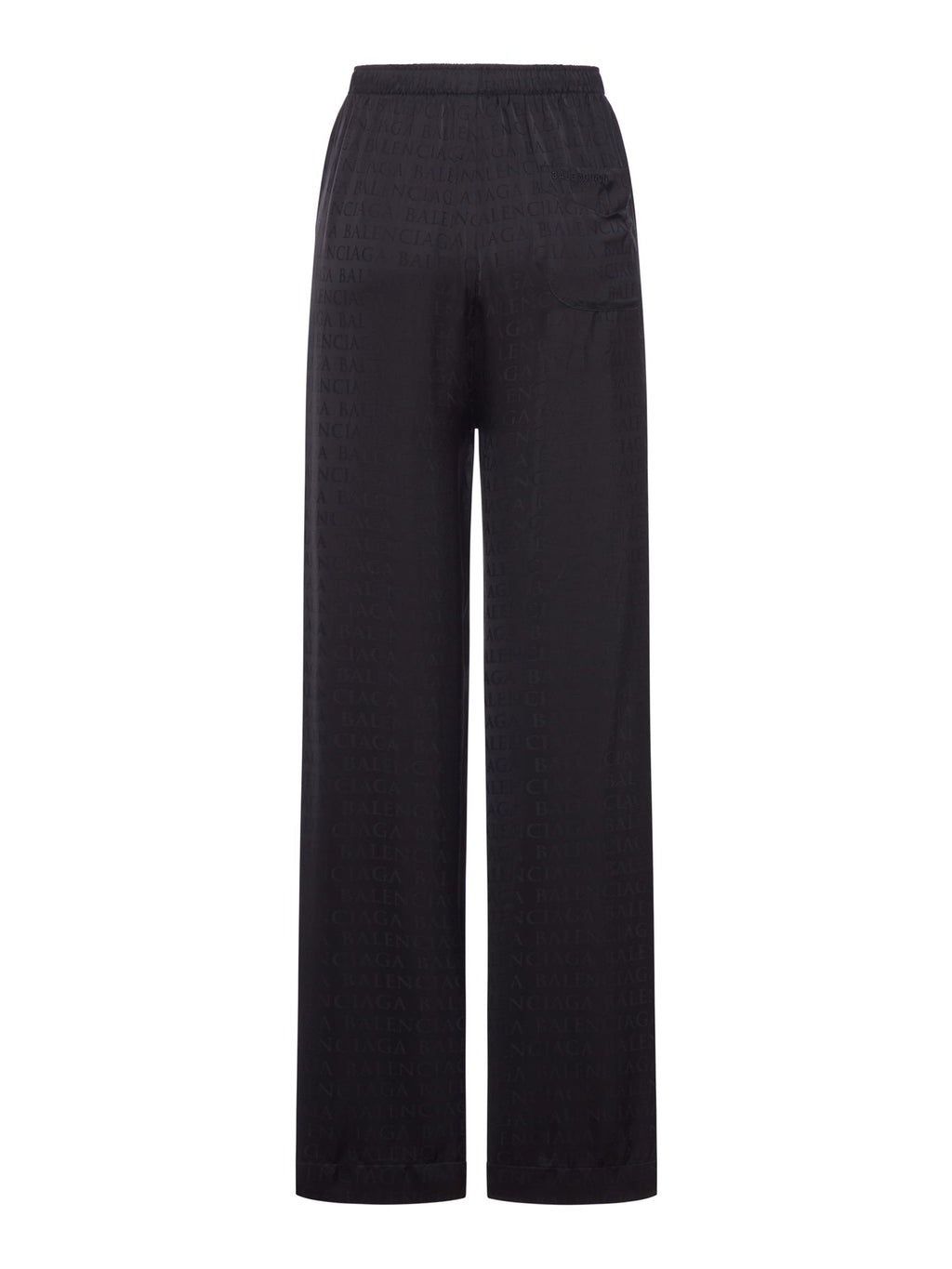 Оригінальна Viscose Trousers With Allover Tone-On-Tone Logo Balenciaga – вид ззаду