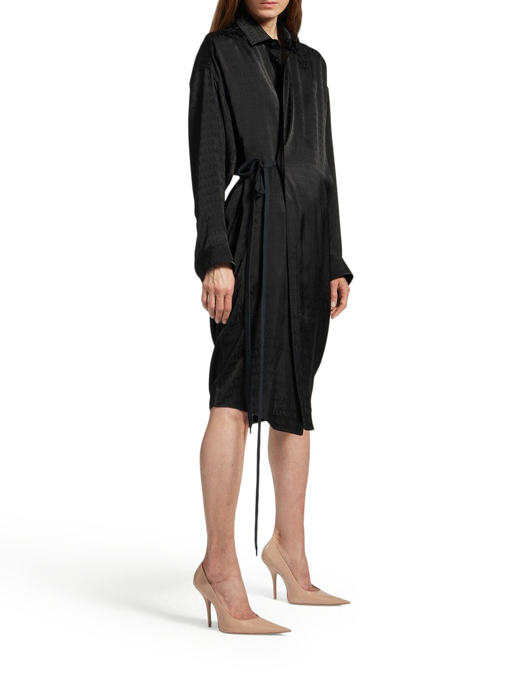 Cocoon Wrap Dress Balenciaga оригінал – Купити в Україні – вид ззаду