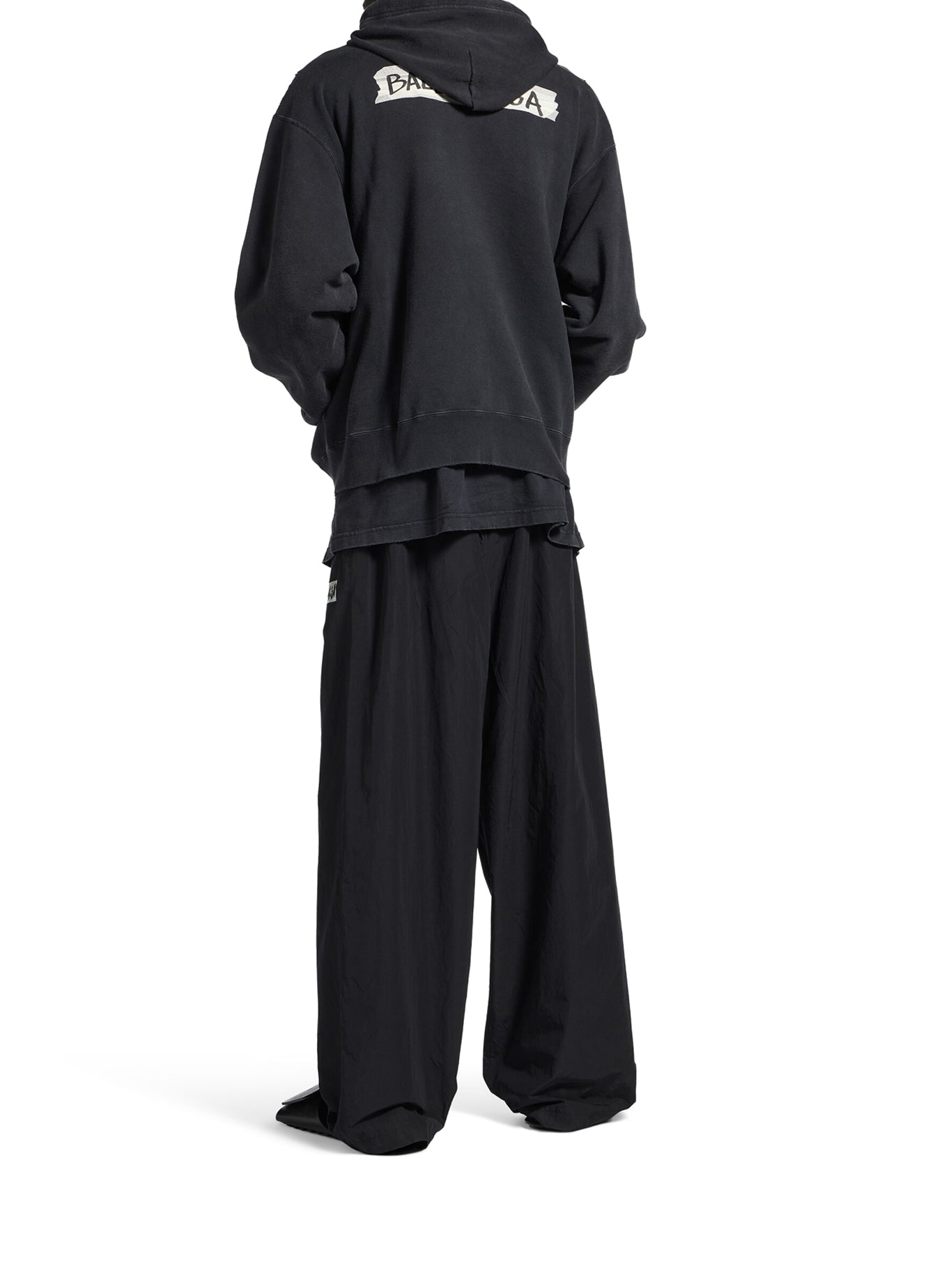 Men`s Masking Tape Oversized Zip-Up Hoodie Balenciaga оригінал – Купити в Україні – збільшений вид