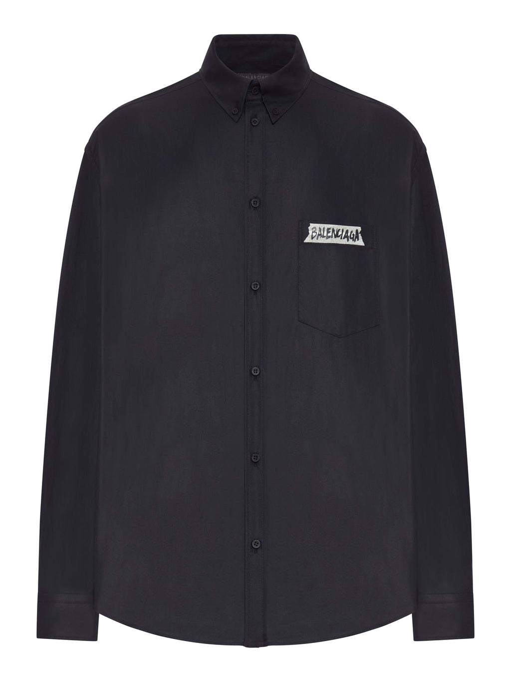 Men`s Large Fit Long-Sleeved Masking Tape Shirt Balenciaga – Гарантія оригінальності – боковий вид