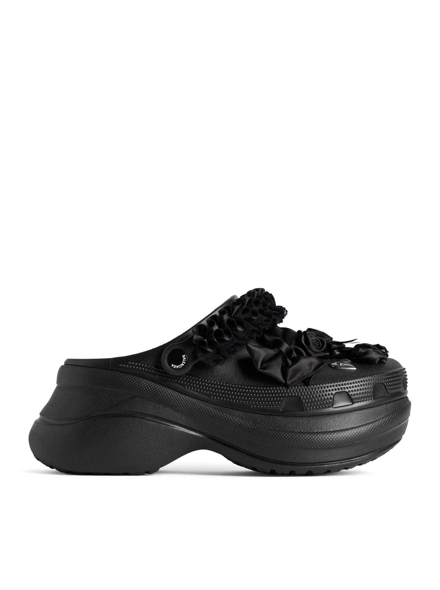 Crocs™ Jibbitz™ Sabot In Black Balenciaga оригінал – Купити в Україні – боковий вид
