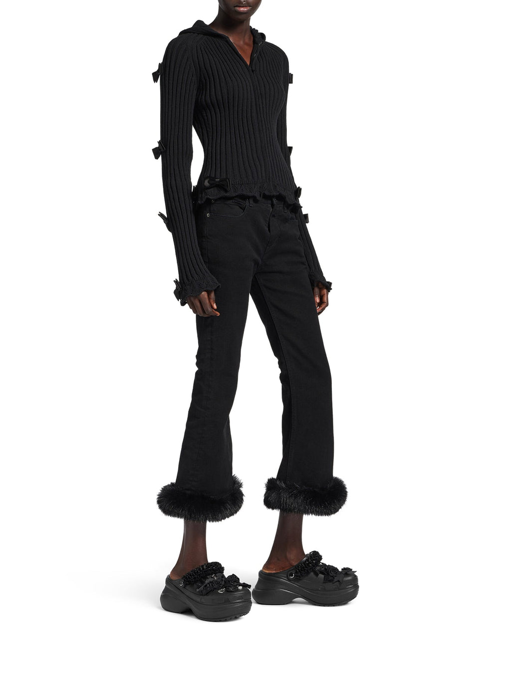 Crocs™ Jibbitz™ Sabot In Black Balenciaga оригінал – Купити в Україні – вид ззаду