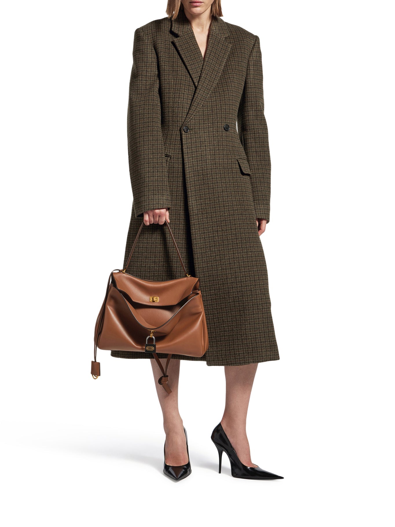 Rodeo Medium Bag In Light Brown Balenciaga оригінал – Купити в Україні – вид ззаду
