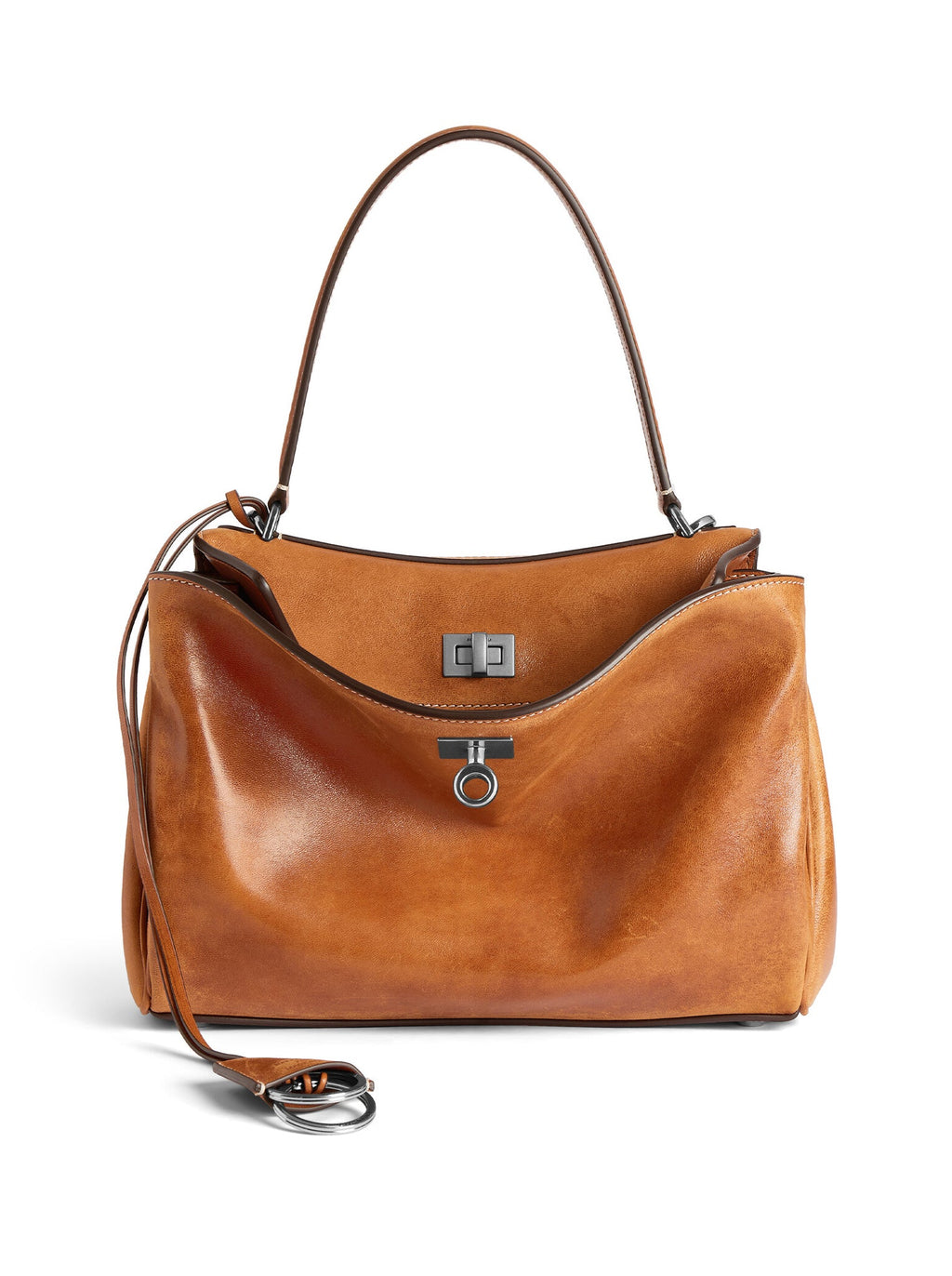 Rodeo Small Vegetable Tanned Lambskin Bag Balenciaga – Гарантія оригінальності – боковий вид