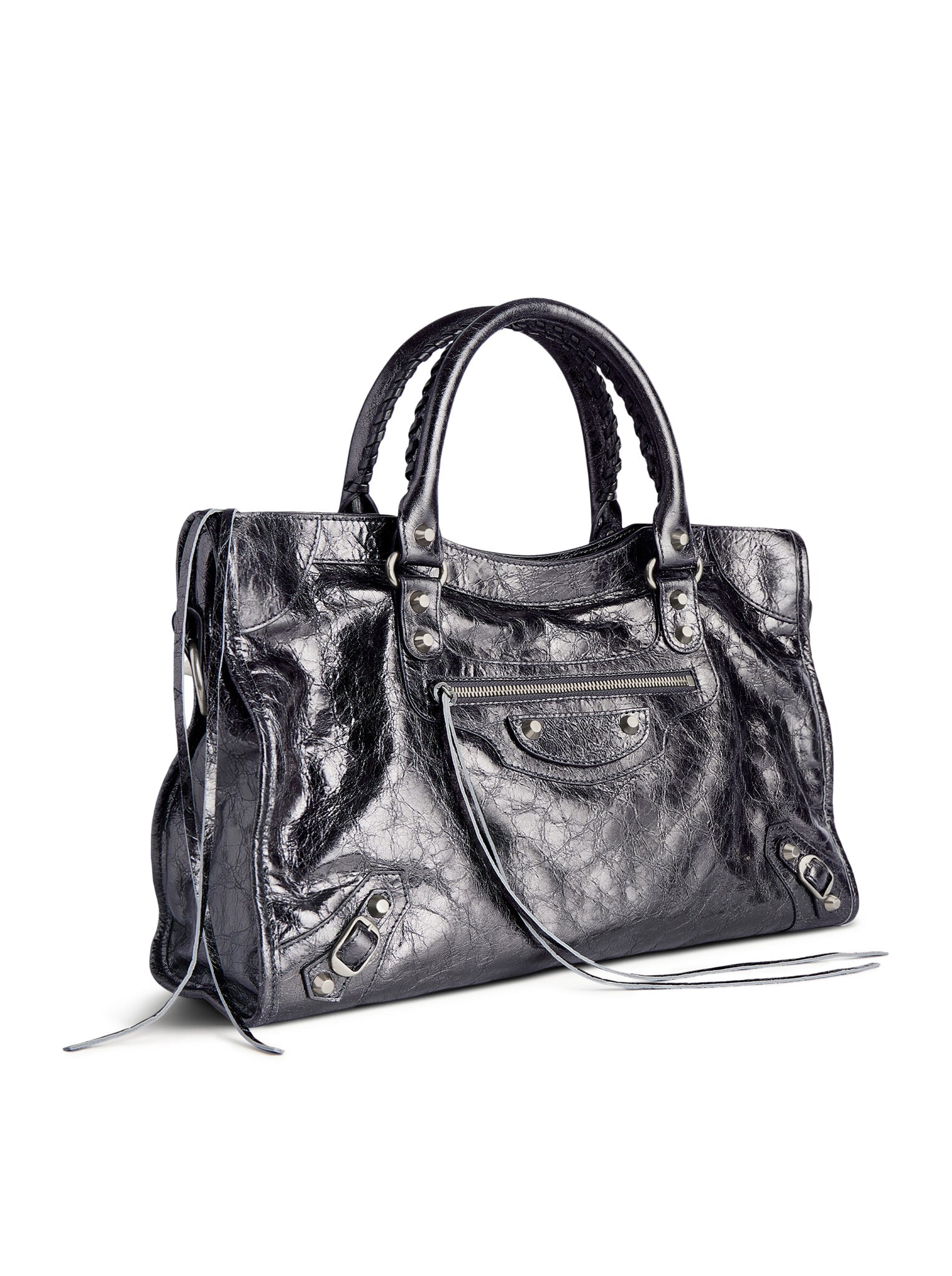 Le City Medium Bag In Steel Grey Balenciaga – Гарантія оригінальності – збільшений вид