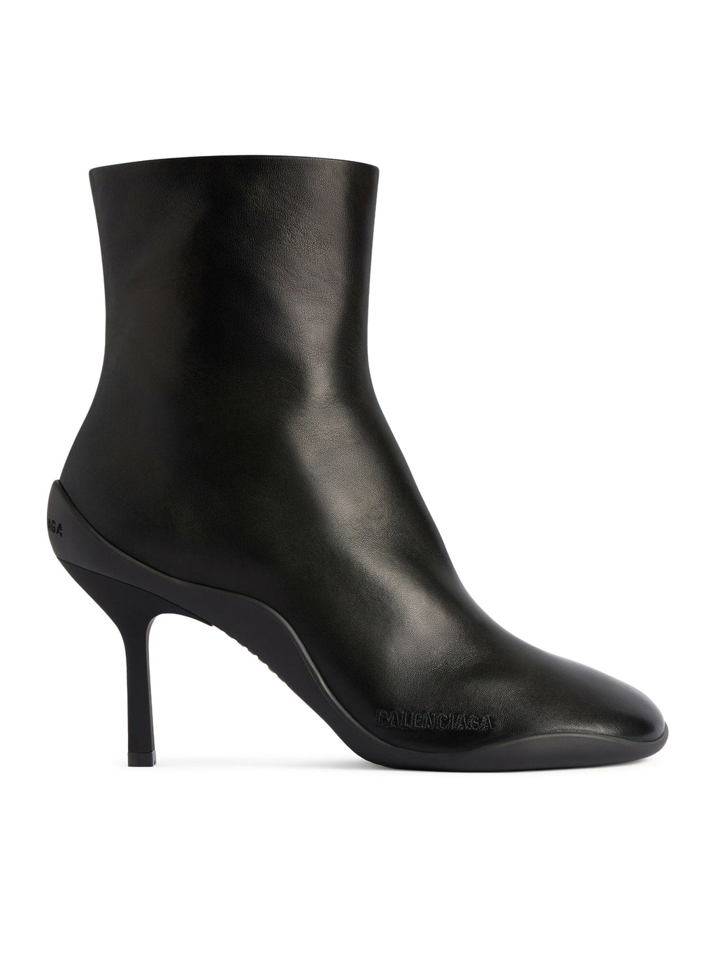 Оригінальна Shibuya 80mm Shiny Sheepskin Ankle Boots Balenciaga – боковий вид