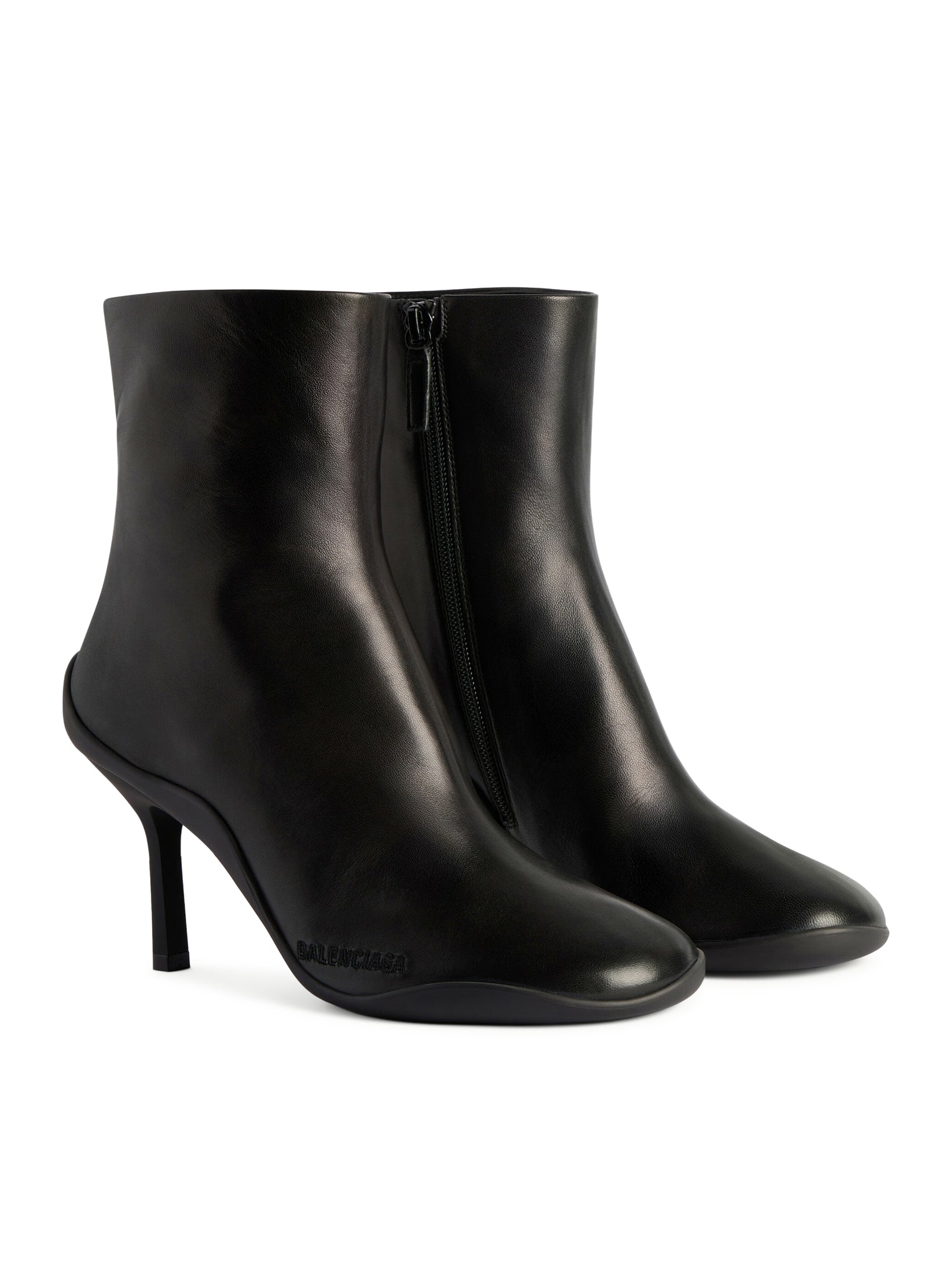 Оригінальна Shibuya 80mm Shiny Sheepskin Ankle Boots Balenciaga – збільшений вид