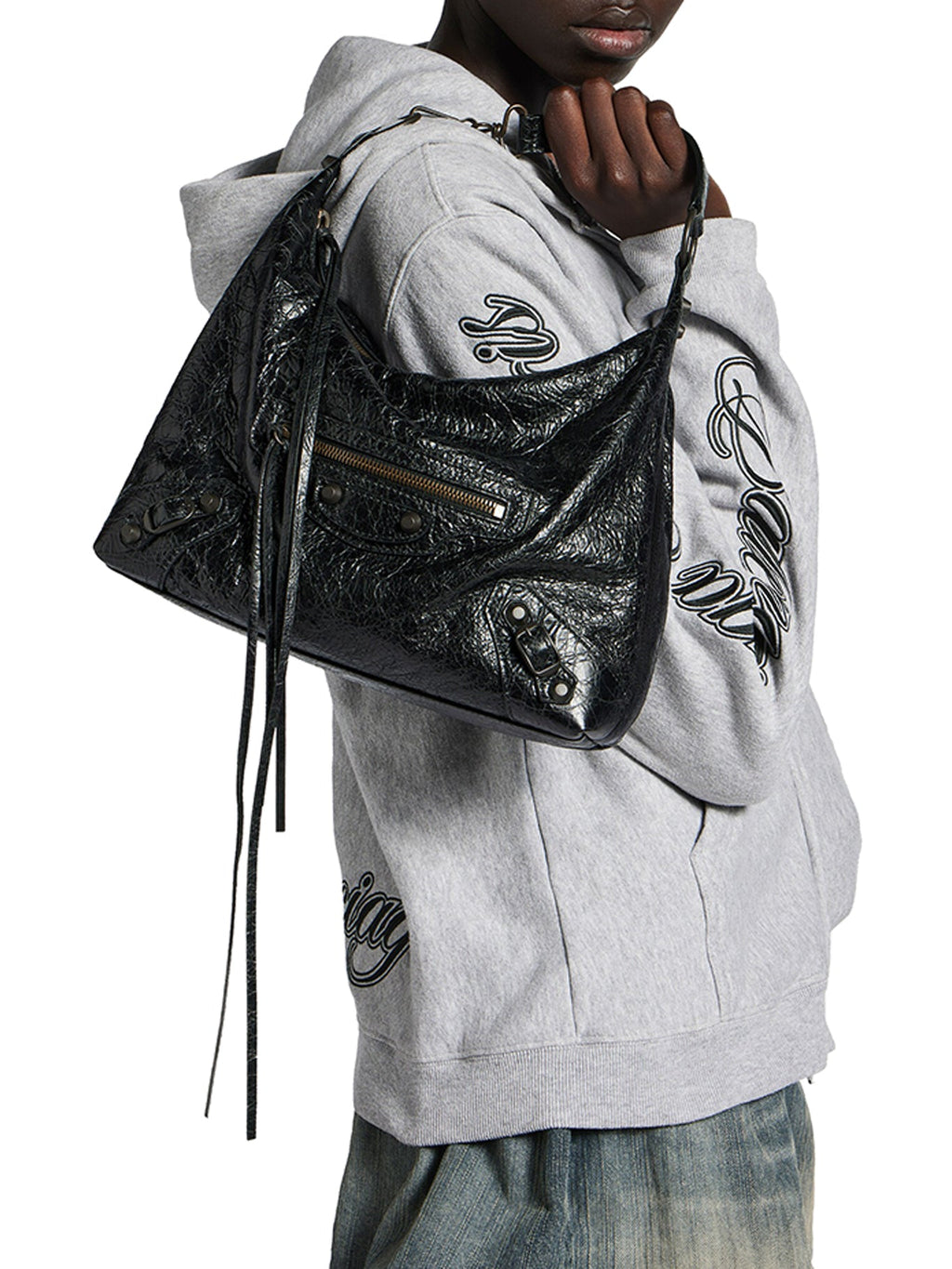 Le City Small Arena Lambskin Hobo Bag Balenciaga оригінал – Купити в Україні – збільшений вид