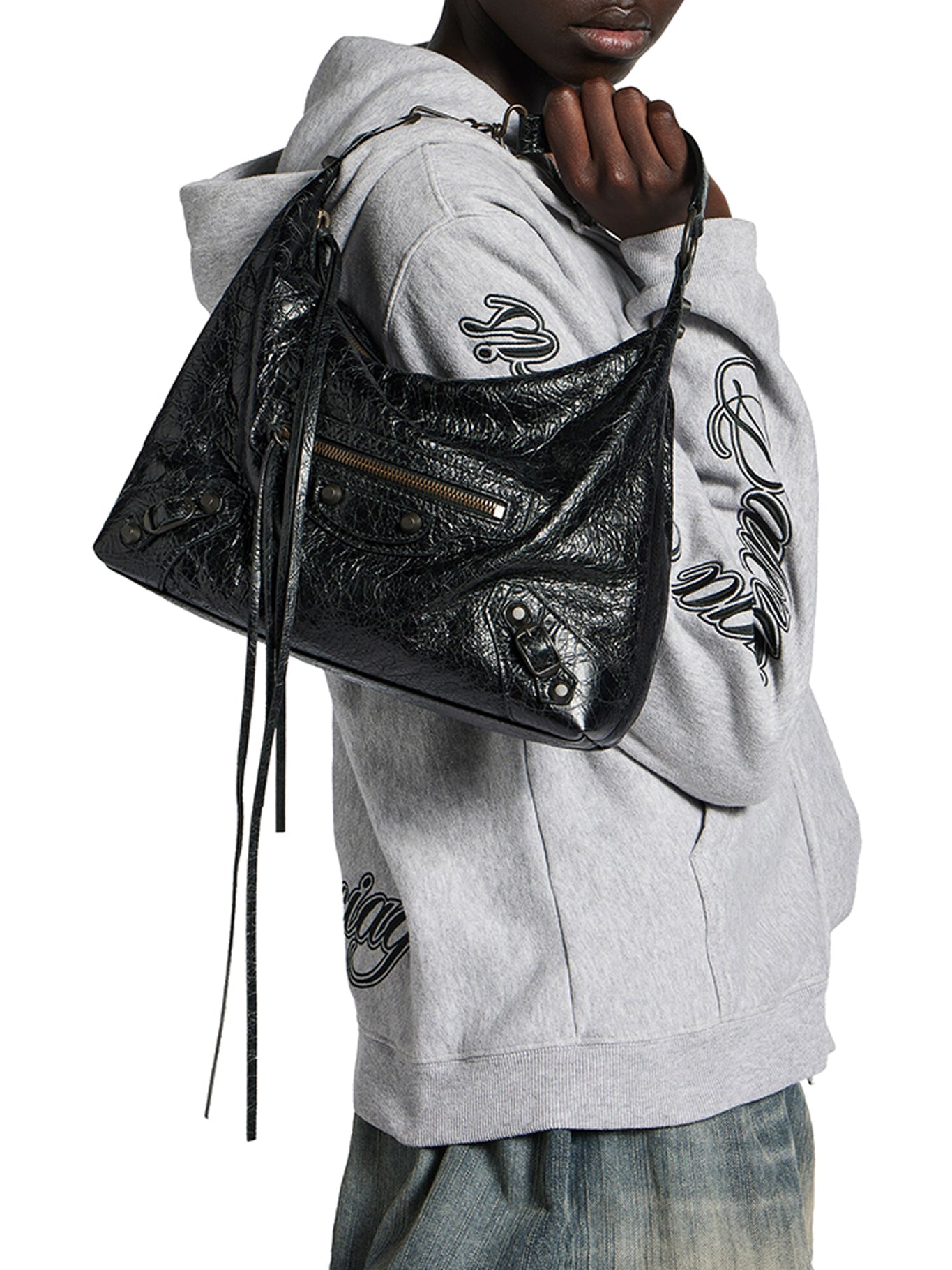 Le City Small Arena Lambskin Hobo Bag Balenciaga оригінал – Купити в Україні – збільшений вид