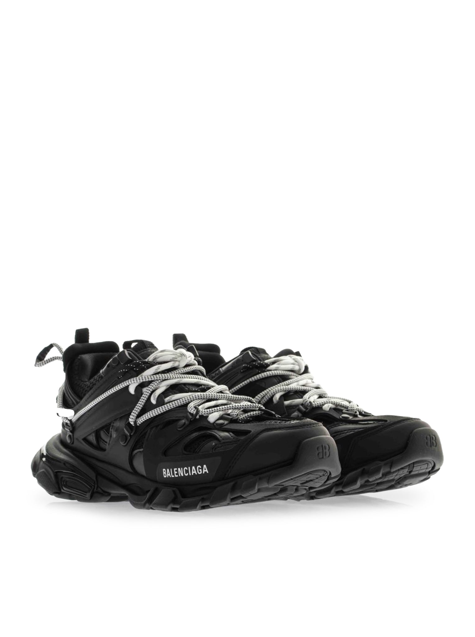 Men`s Trail Laces Track Sneaker In Black Balenciaga – Гарантія оригінальності – вид ззаду