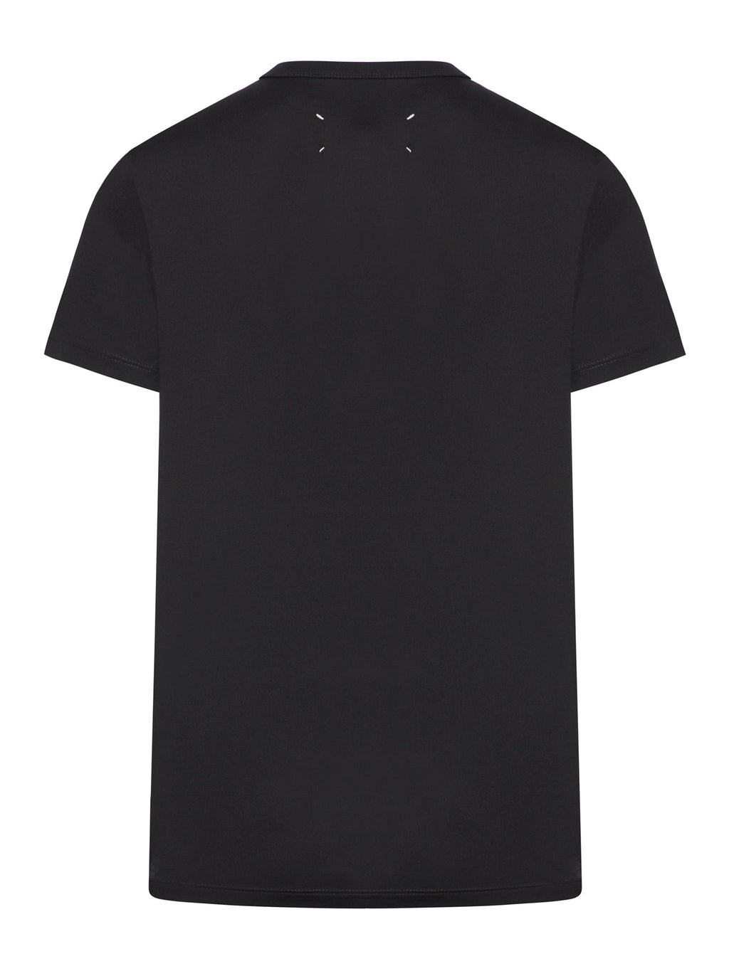 T-Shirt With Contrasting White Embroidered Logo Maison margiela – Гарантія оригінальності – вид ззаду