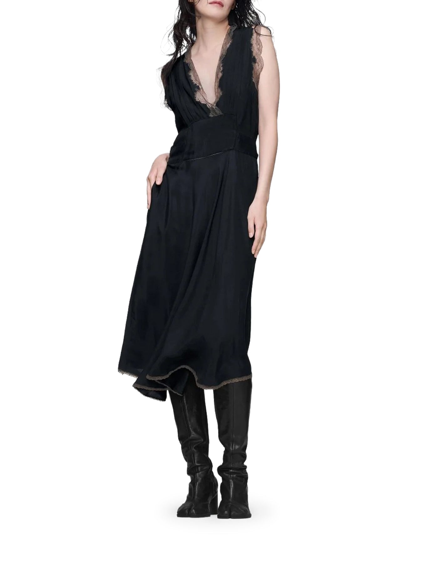 Silk MIDI Dress Maison margiela – Гарантія оригінальності – вид ззаду