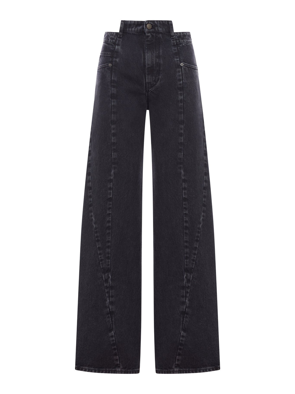 Asymmetric 5-Pocket Denim Jeans Maison margiela – Гарантія оригінальності – боковий вид