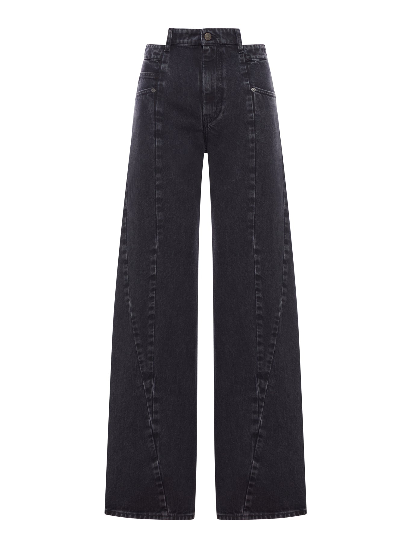 Asymmetric 5-Pocket Denim Jeans Maison margiela – Гарантія оригінальності – боковий вид