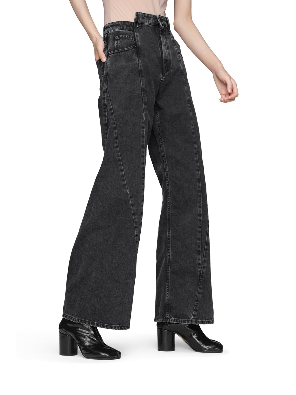 Asymmetric 5-Pocket Denim Jeans Maison margiela – Гарантія оригінальності – збільшений вид