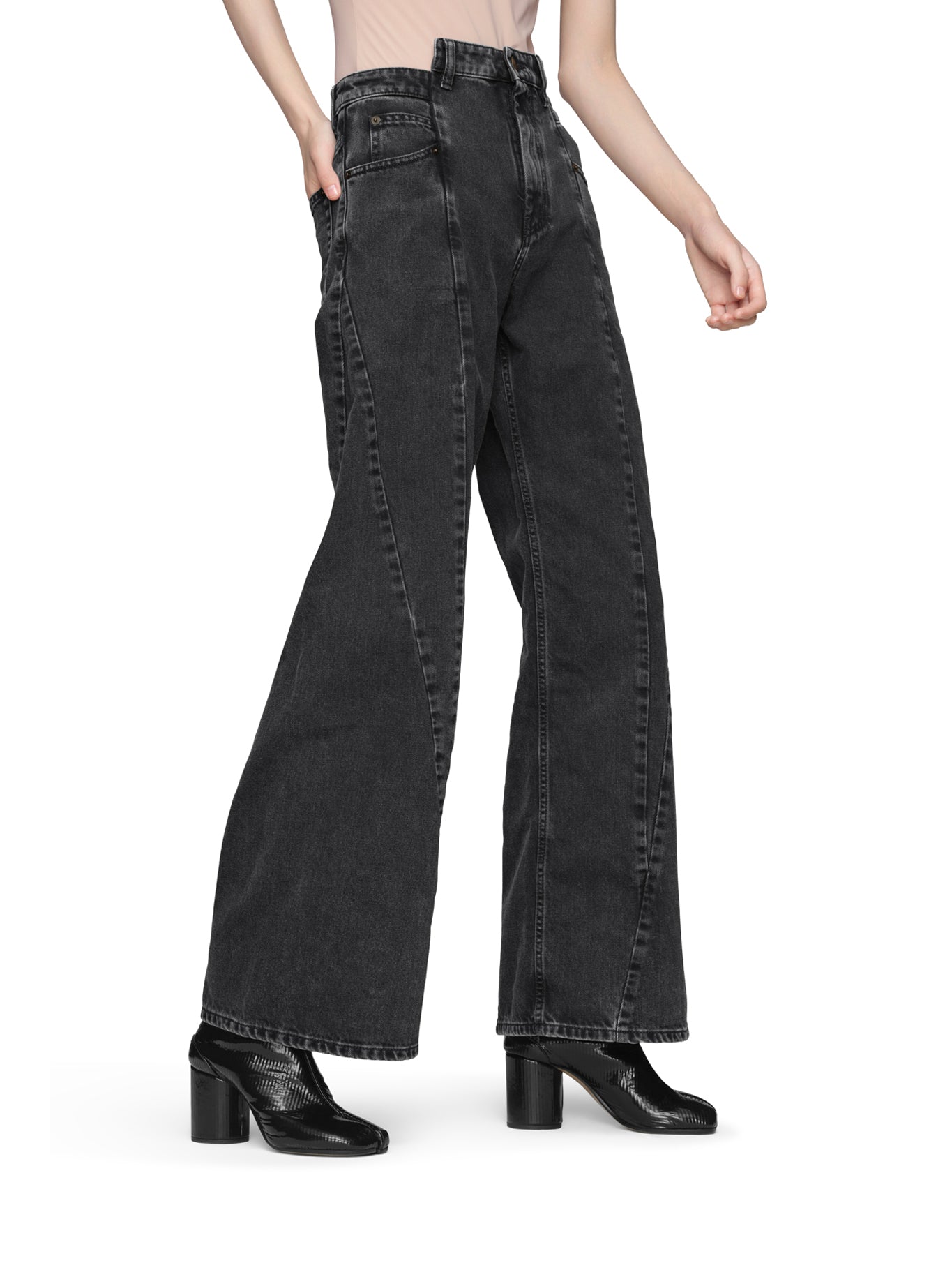 Asymmetric 5-Pocket Denim Jeans Maison margiela – Гарантія оригінальності – збільшений вид