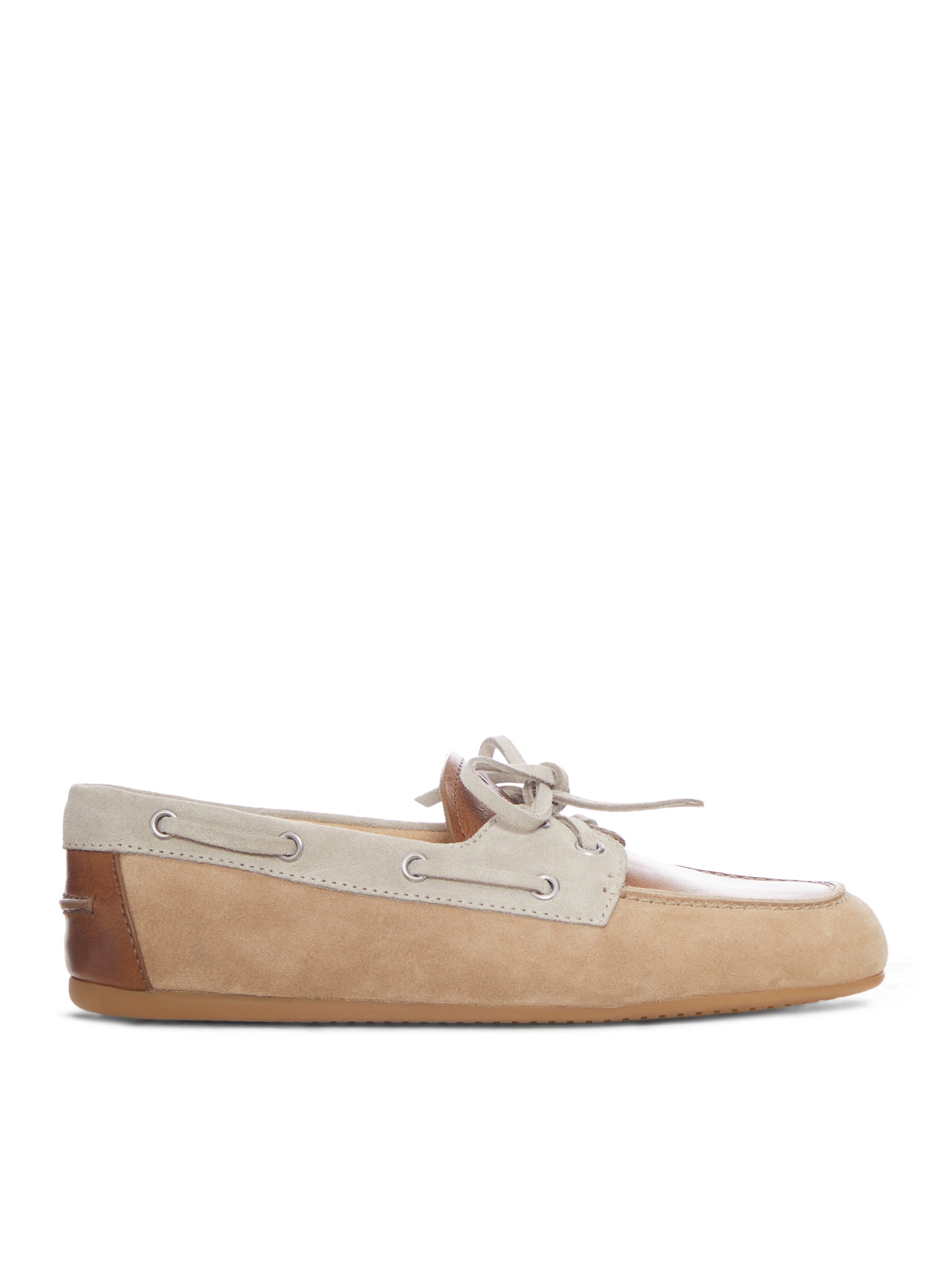 Unlined Leather And Suede Loafers Miu miu оригінал – Купити в Україні – боковий вид
