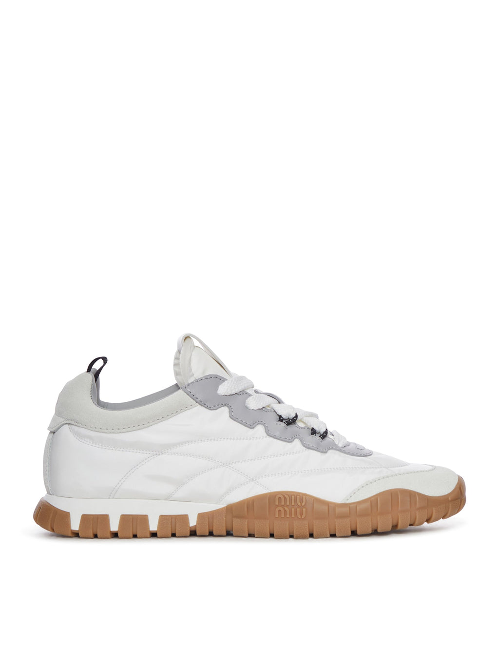 Sneakers In Technical Fabric And Suede Miu miu – Гарантія оригінальності – боковий вид