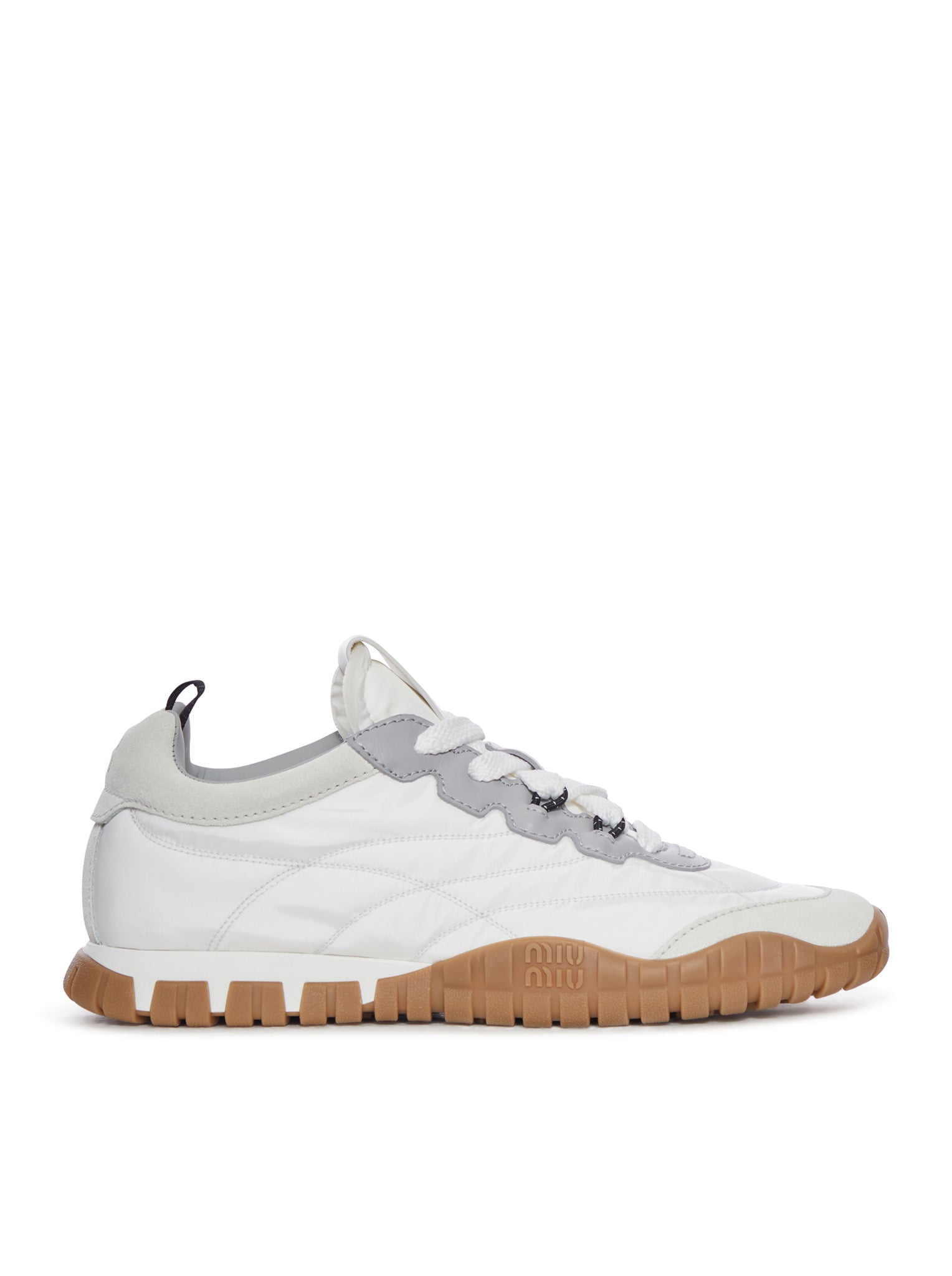 Sneakers In Technical Fabric And Suede Miu miu – Гарантія оригінальності – боковий вид
