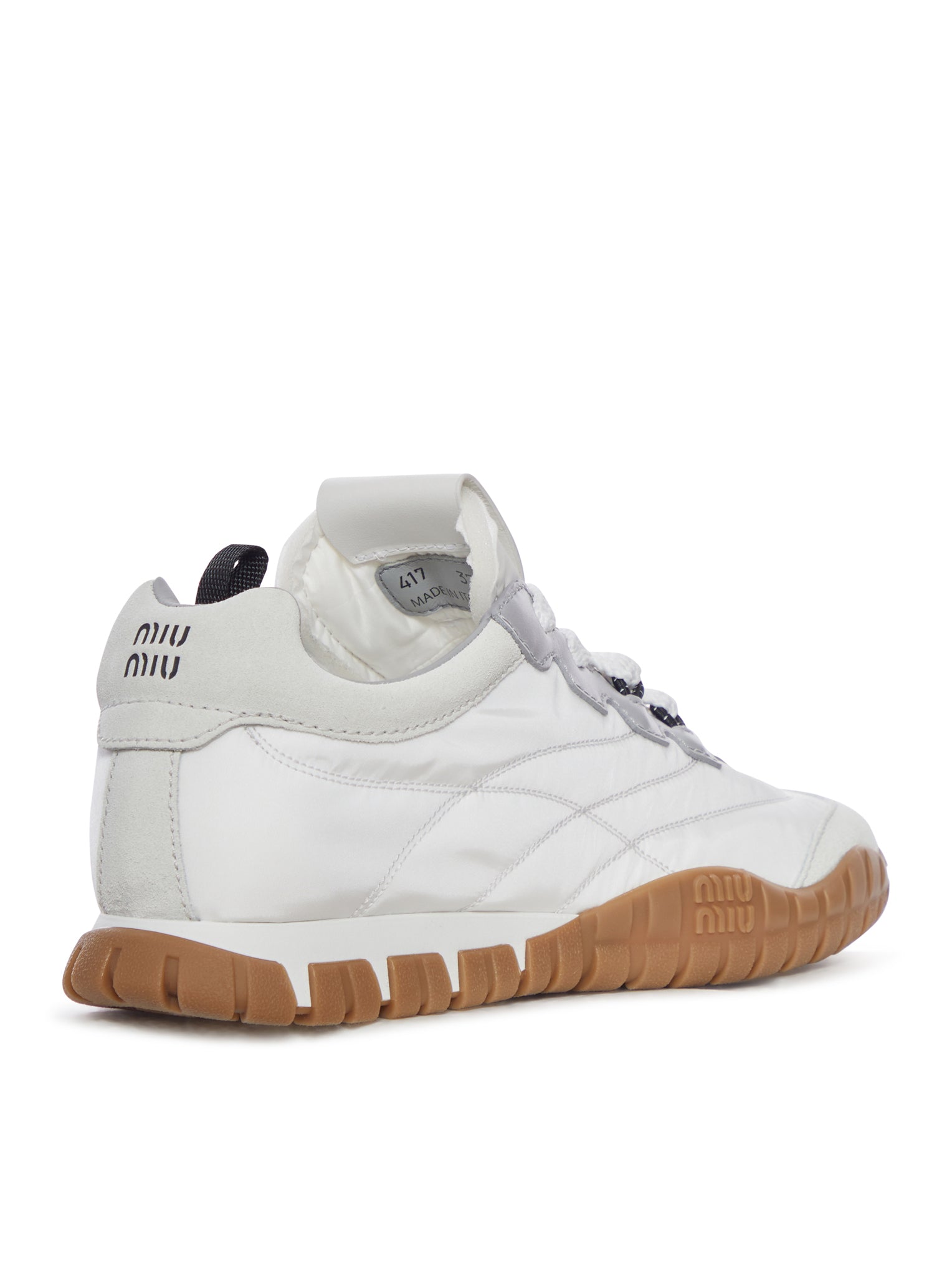 Sneakers In Technical Fabric And Suede Miu miu – Гарантія оригінальності – детальний вид