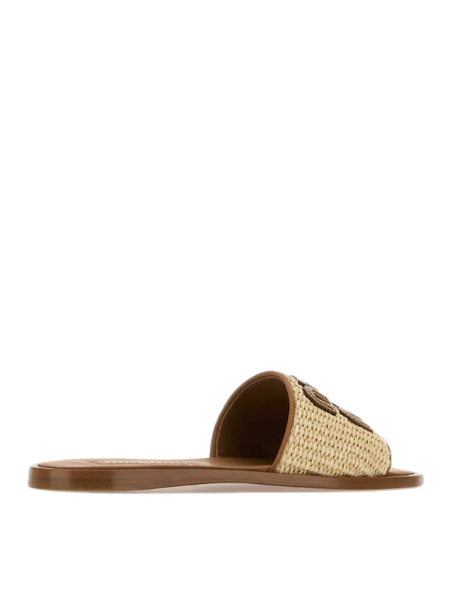 Оригінальна Raffia And Leather Slippers Miu miu – детальний вид