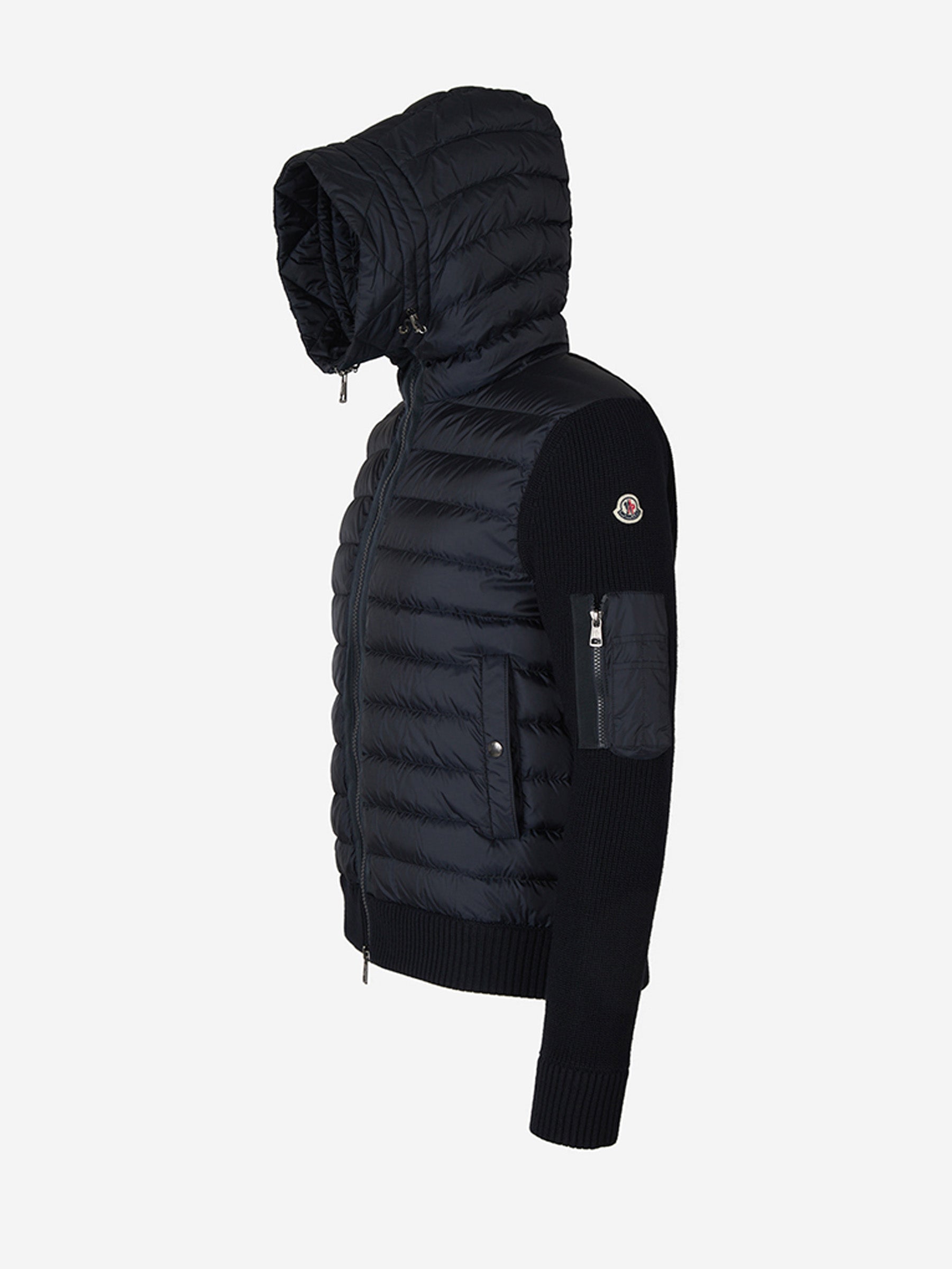 Tricot Logo Cardigan Moncler оригінал – Купити в Україні – вид ззаду - MONCLER