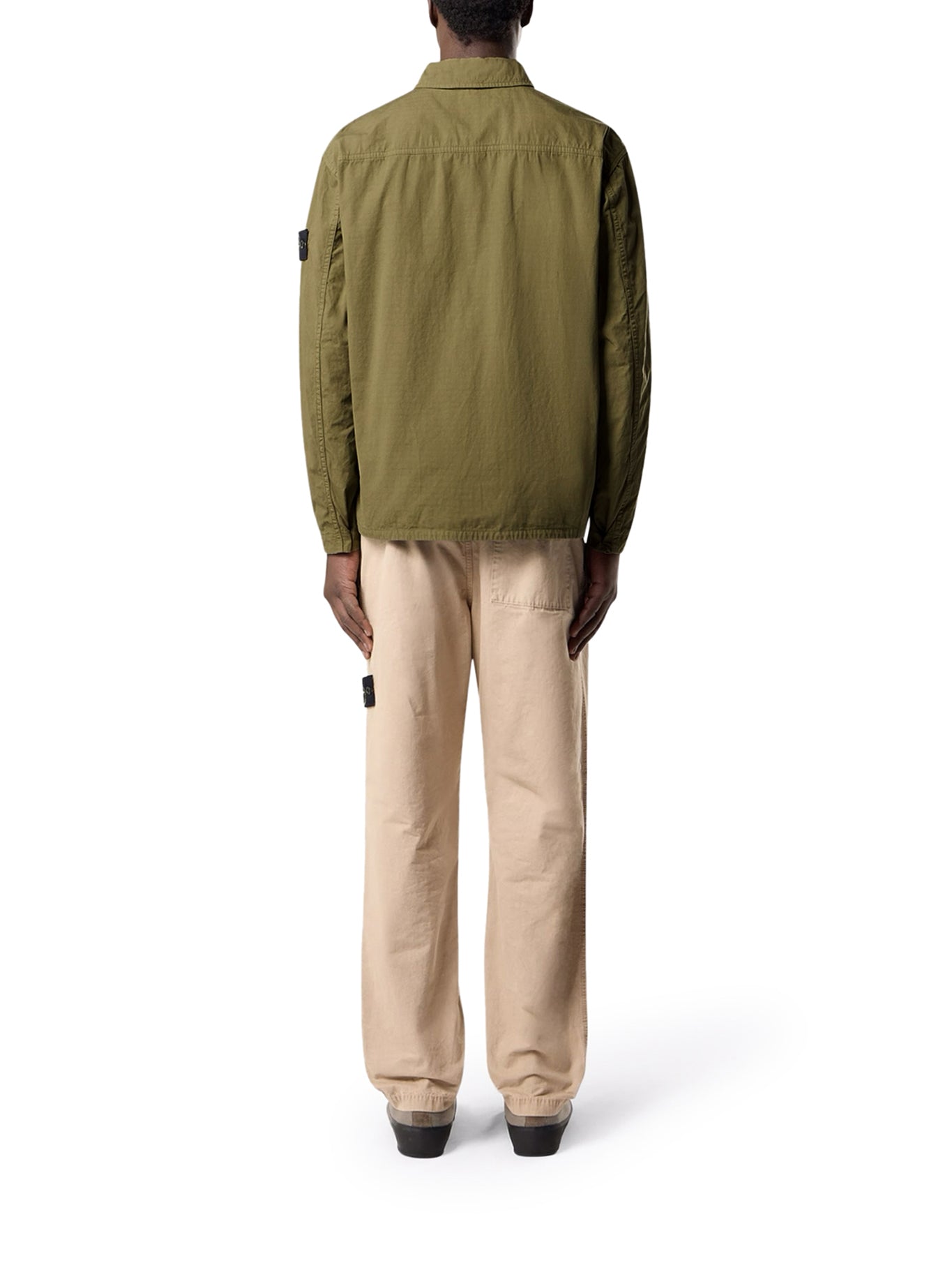 Overshirt In Mercerized Organic Cotton Ripstop Stone island оригінал – Купити в Україні – детальний вид