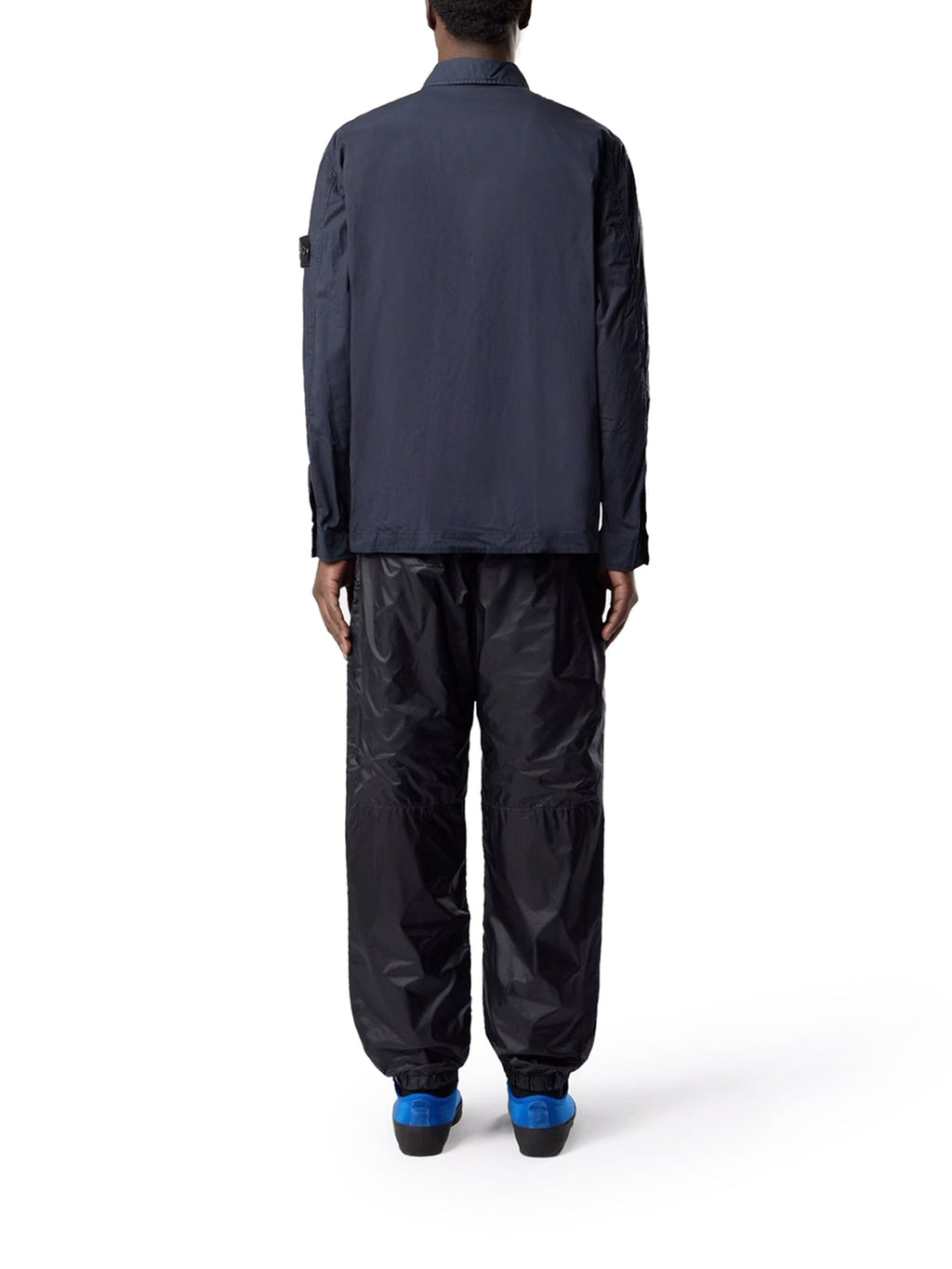 Оригінальна Stretch Cotton Canvas Overshirt With Flap Pocket On The Chest Stone island – детальний вид