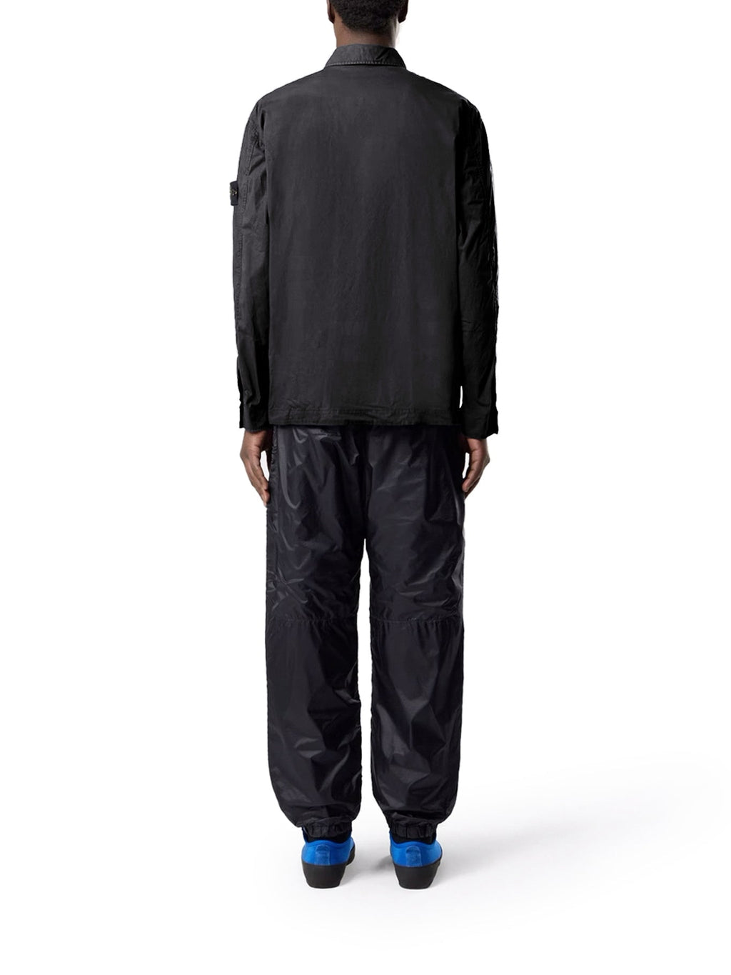 Оригінальна Stretch Cotton Canvas Overshirt With Flap Pocket On The Chest Stone island – детальний вид
