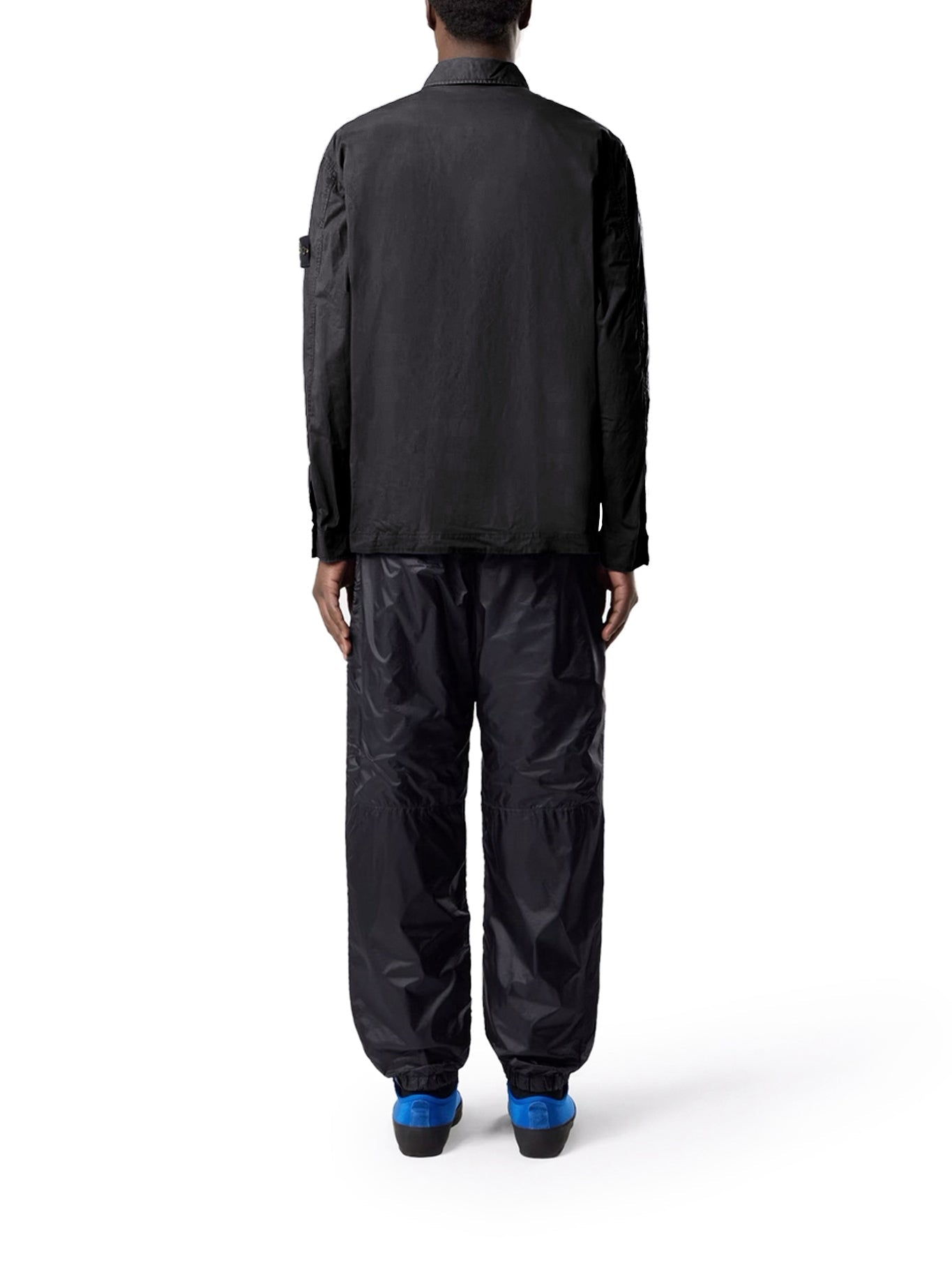 Оригінальна Stretch Cotton Canvas Overshirt With Flap Pocket On The Chest Stone island – детальний вид