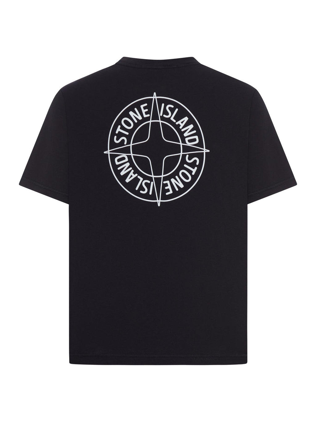 Crew Neck Cotton T-Shirt With Print Stone island оригінал – Купити в Україні – вид ззаду