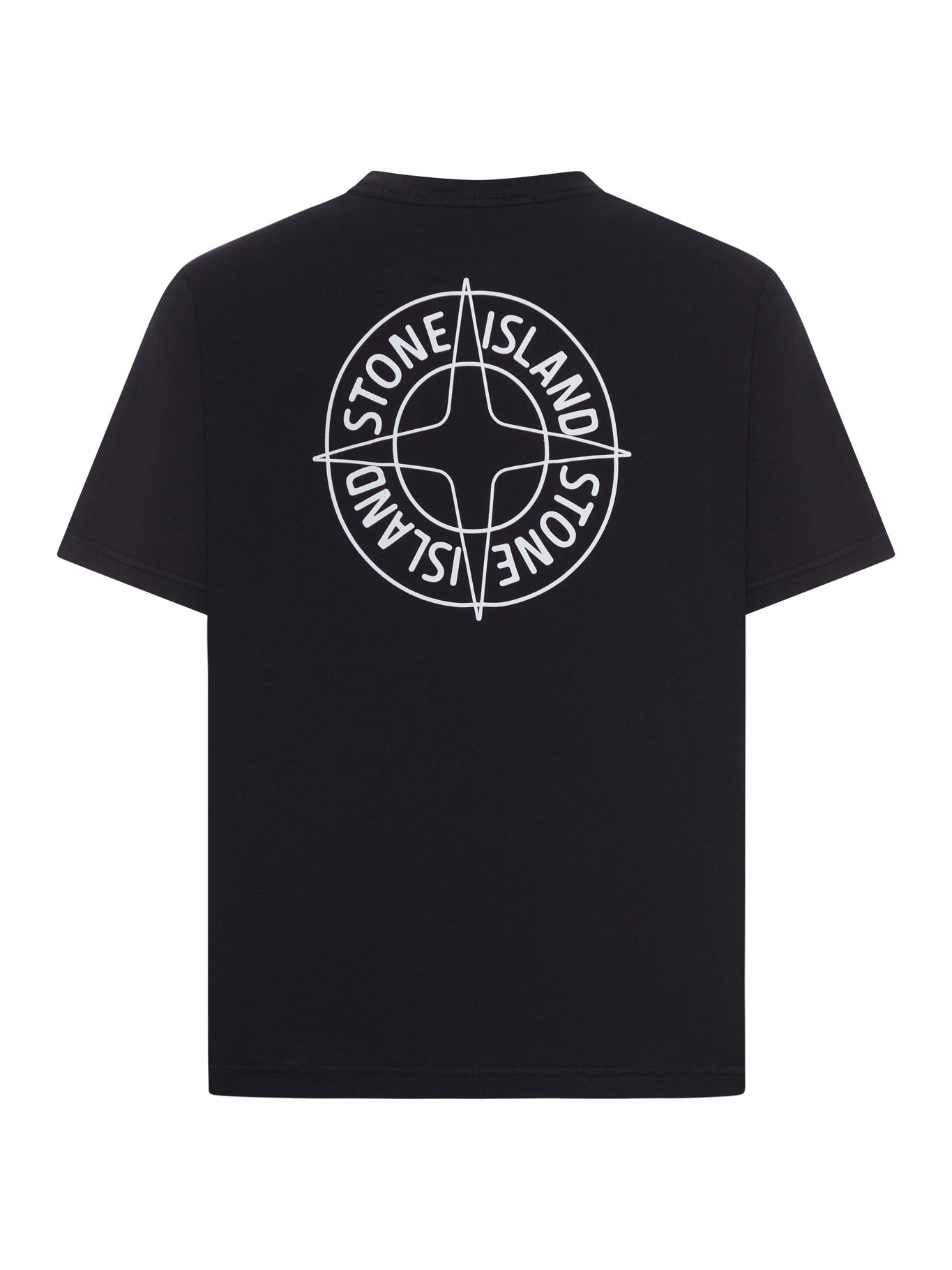 Crew Neck Cotton T-Shirt With Print Stone island оригінал – Купити в Україні – вид ззаду