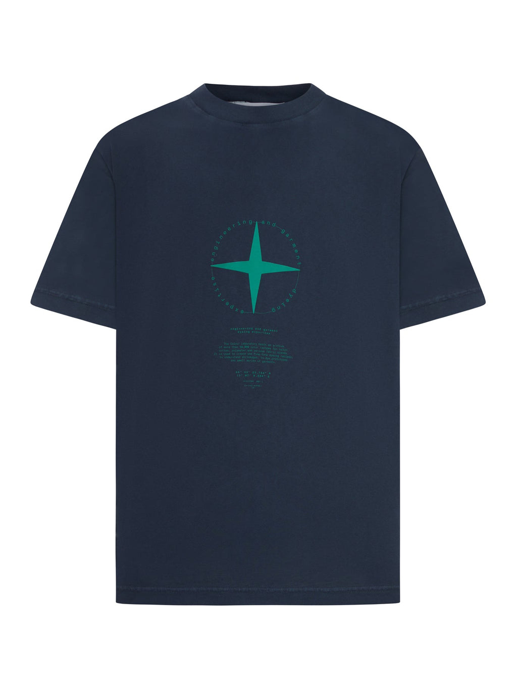Оригінальна Cotton T-Shirt With Graphic Print Stone island – боковий вид