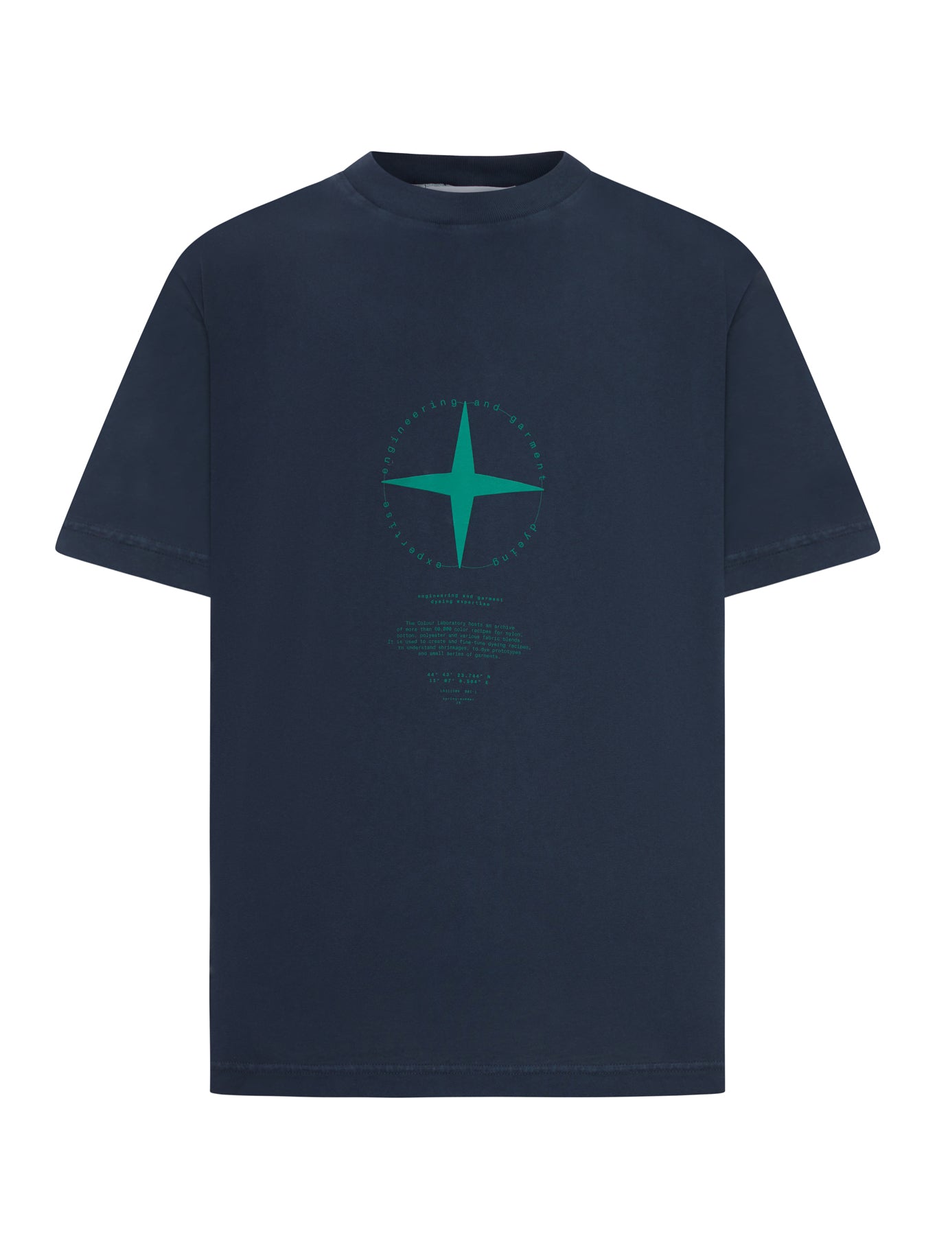 Оригінальна Cotton T-Shirt With Graphic Print Stone island – боковий вид