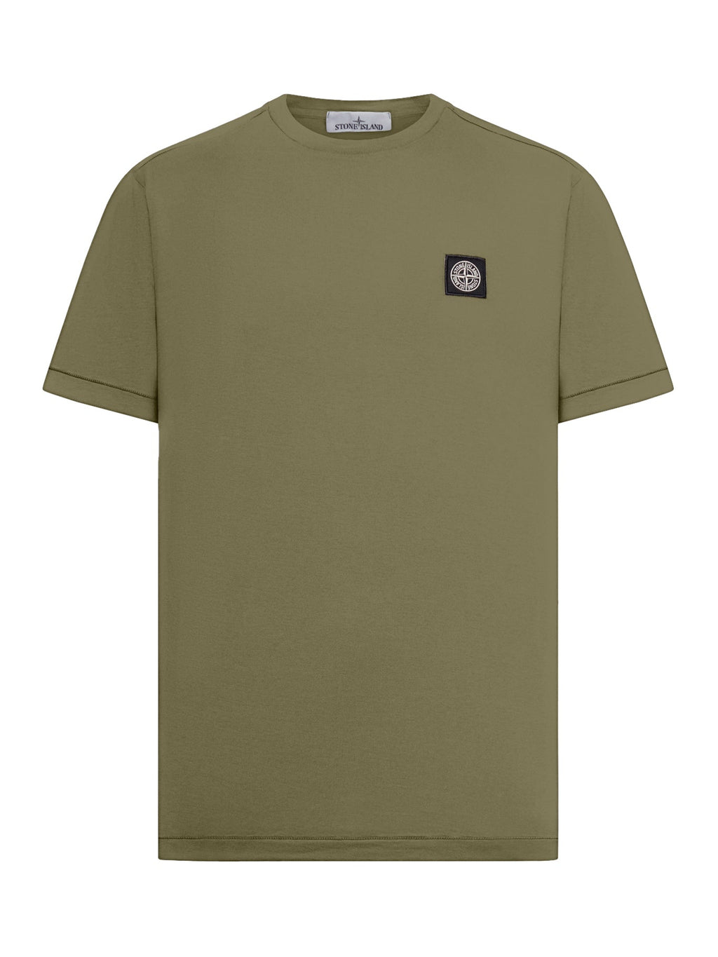 Short-Sleeve T-Shirt With Compass Patch Black Stone island оригінал – Купити в Україні – боковий вид