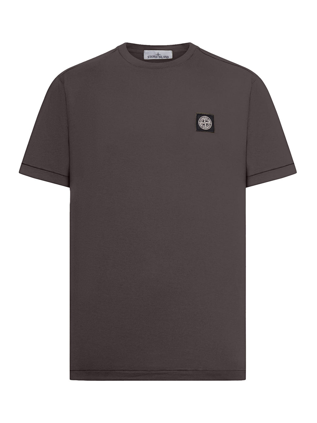 Short-Sleeve T-Shirt With Compass Patch Black Stone island оригінал – Купити в Україні – боковий вид