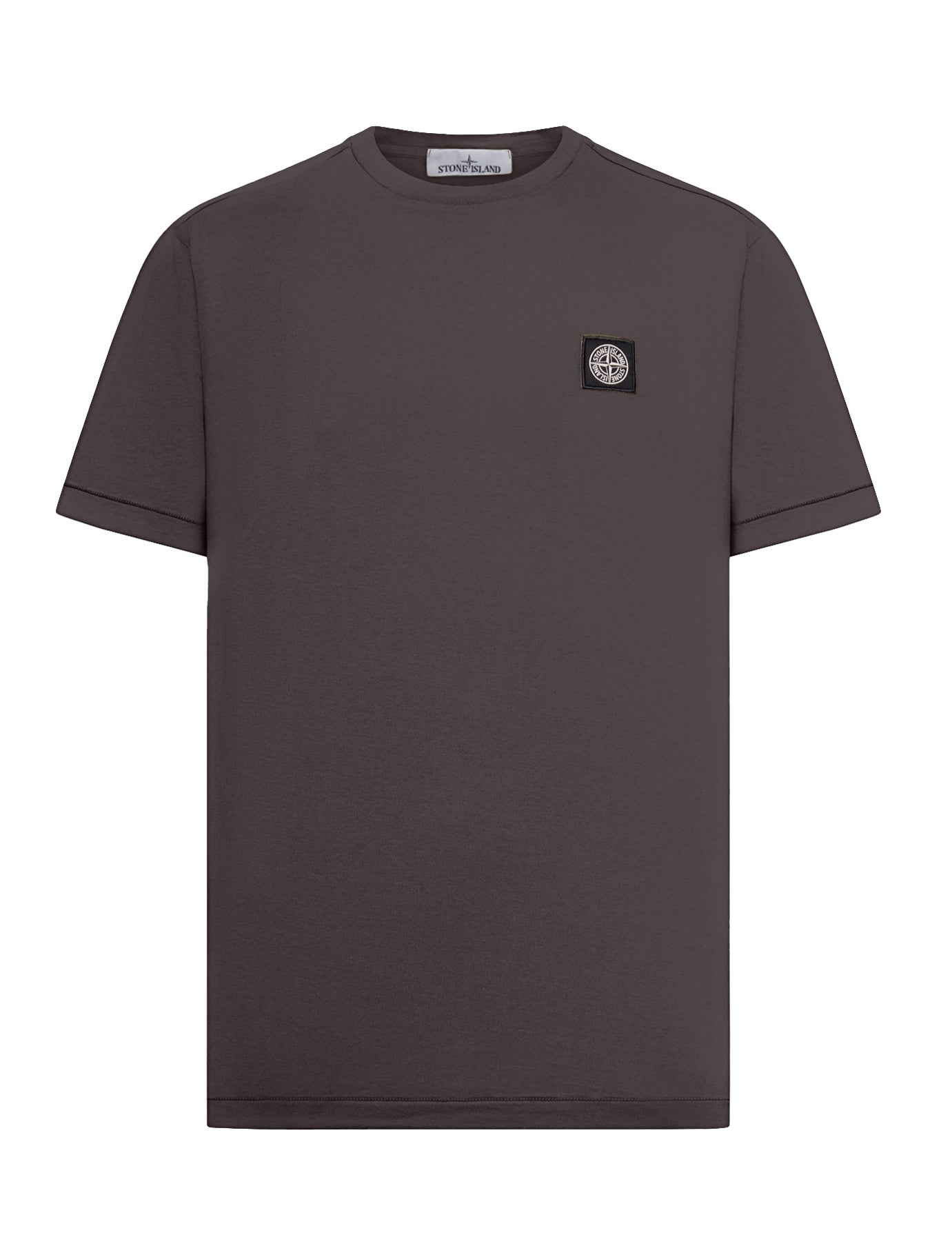 Short-Sleeve T-Shirt With Compass Patch Black Stone island оригінал – Купити в Україні – боковий вид