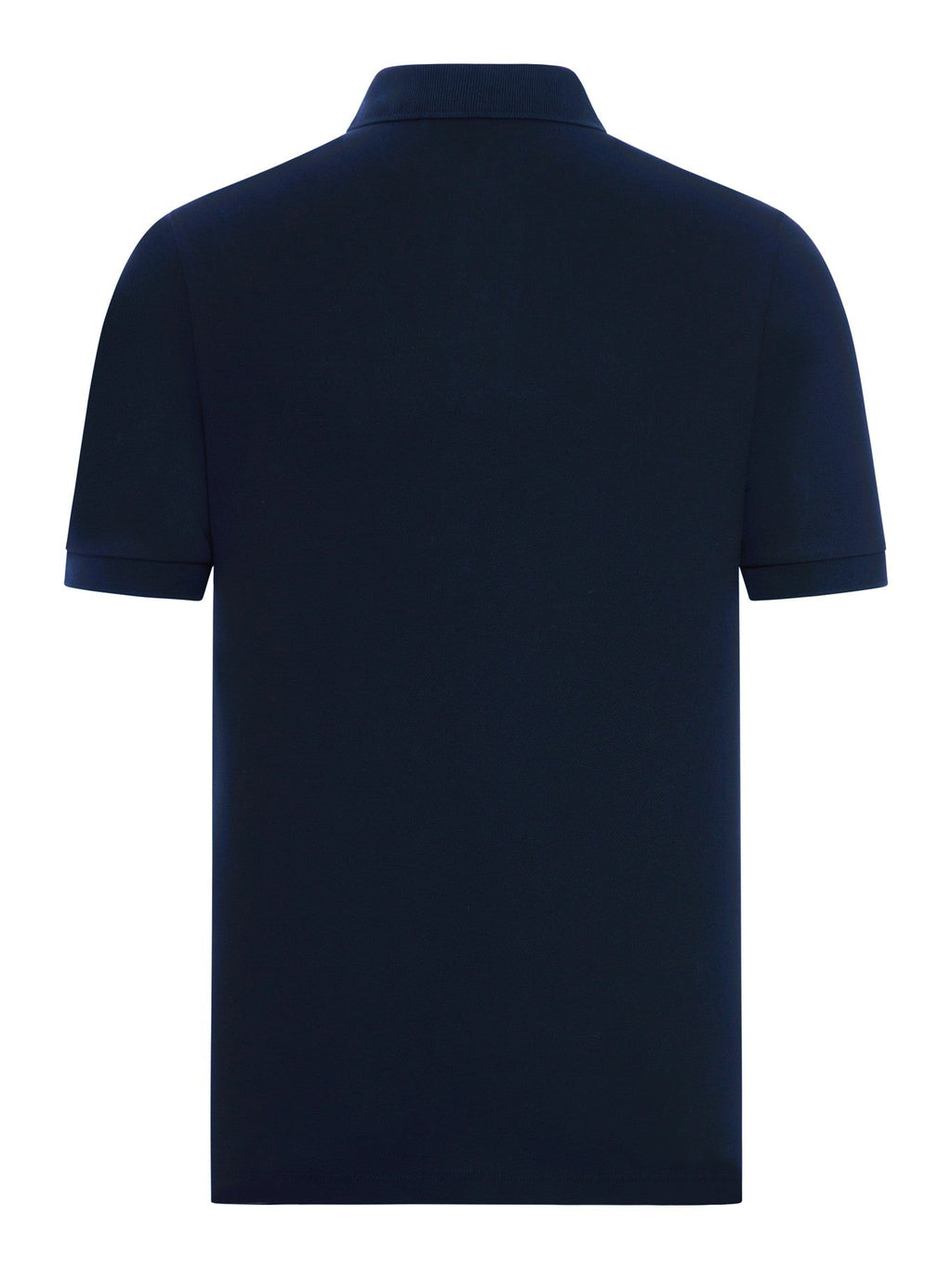 Оригінальна Blue Navy Cotton Polo Shirt With Logo Patch Stone island – вид ззаду