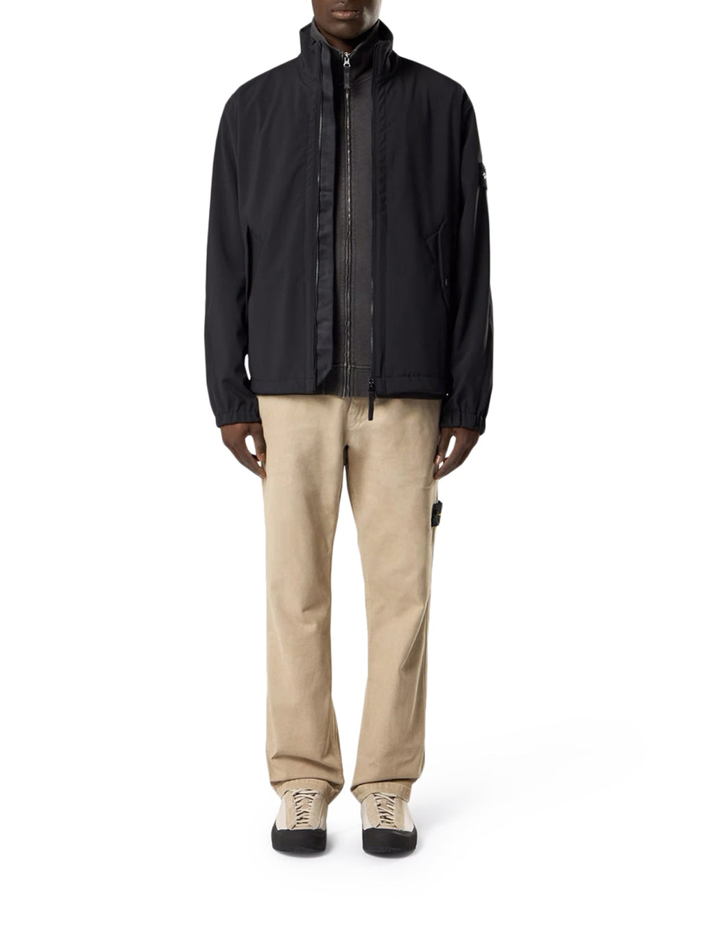 Jacket With Stiff Collar In Technical Material Stone island – Гарантія оригінальності – вид ззаду