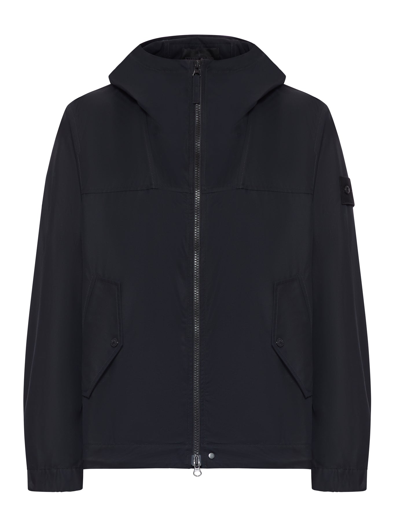 Оригінальна Overshirt With Zip And Hood Stone island – боковий вид