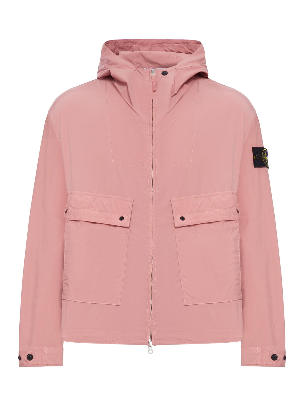 Hooded Jacket In Drop-Resistant Technical Fabric Stone island оригінал – Купити в Україні – боковий вид