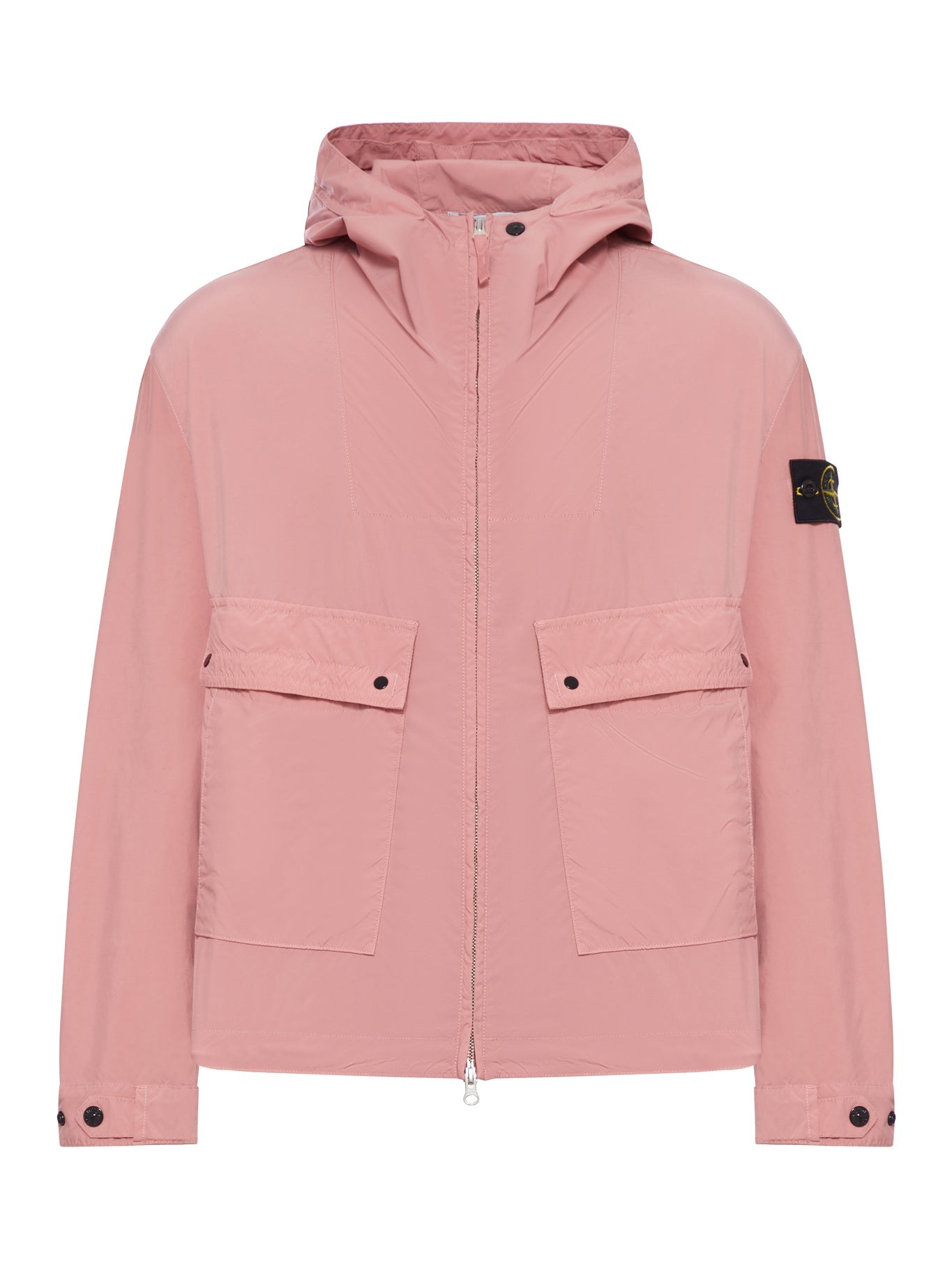 Hooded Jacket In Drop-Resistant Technical Fabric Stone island оригінал – Купити в Україні – боковий вид