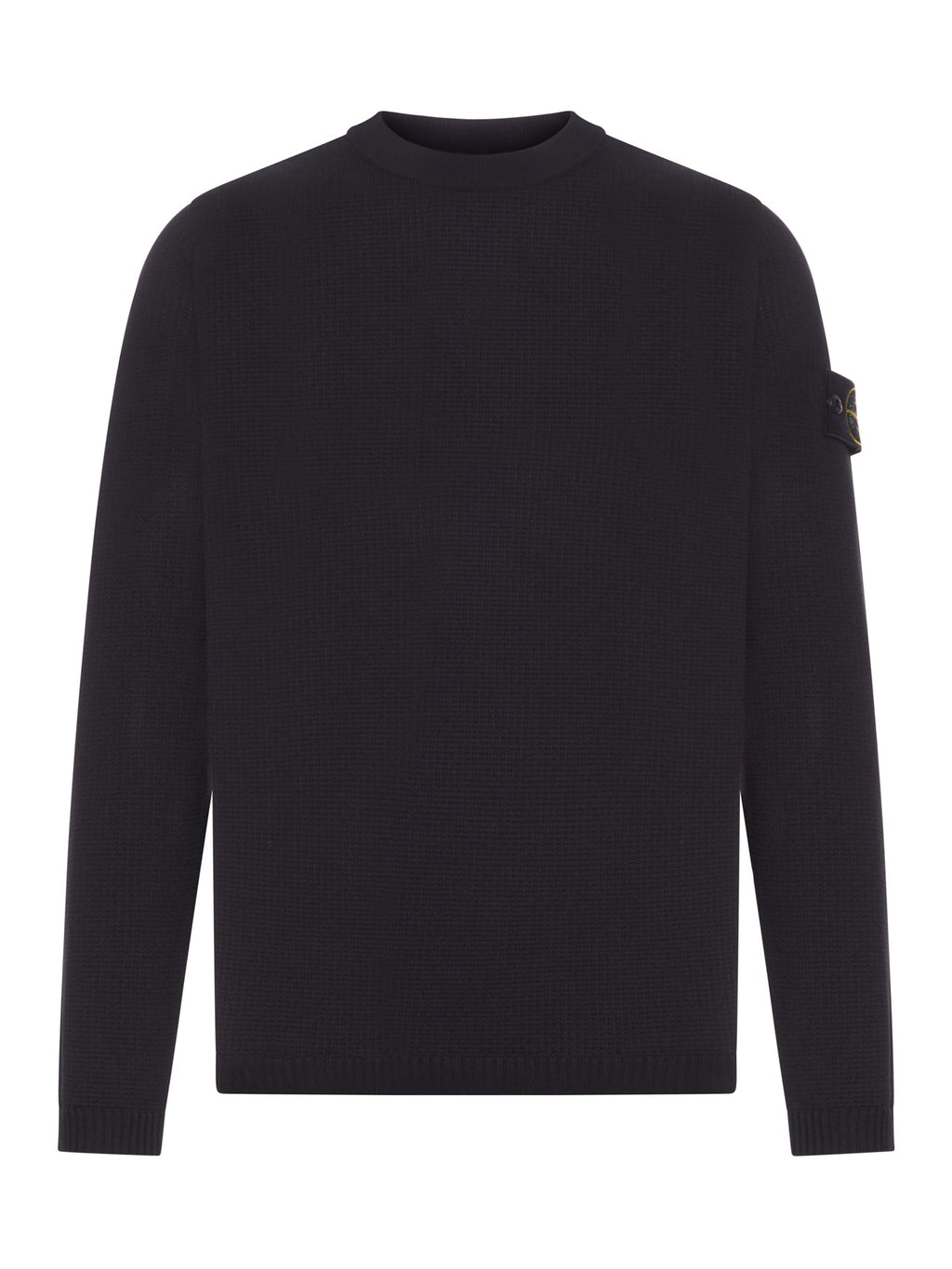 Оригінальна Loose Fit Ribbed Crew Neck Sweater Stone island – боковий вид