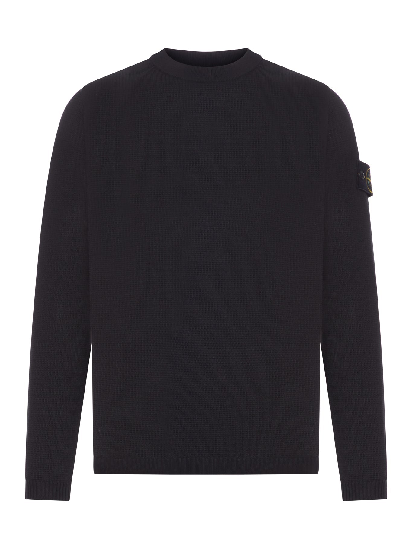 Оригінальна Loose Fit Ribbed Crew Neck Sweater Stone island – боковий вид
