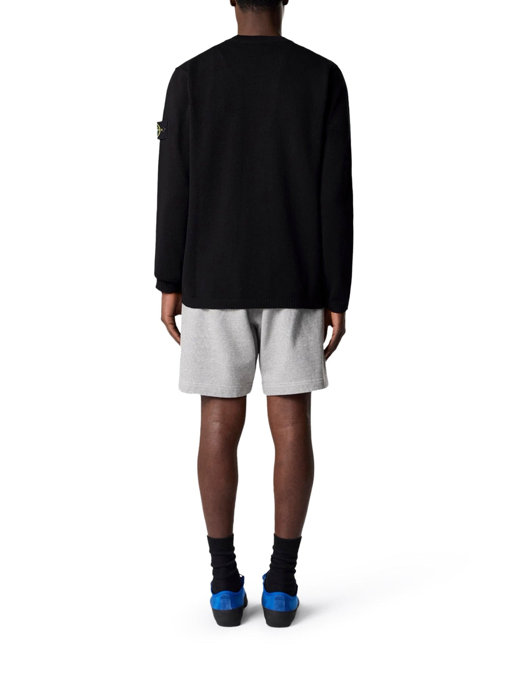 Оригінальна Loose Fit Ribbed Crew Neck Sweater Stone island – детальний вид