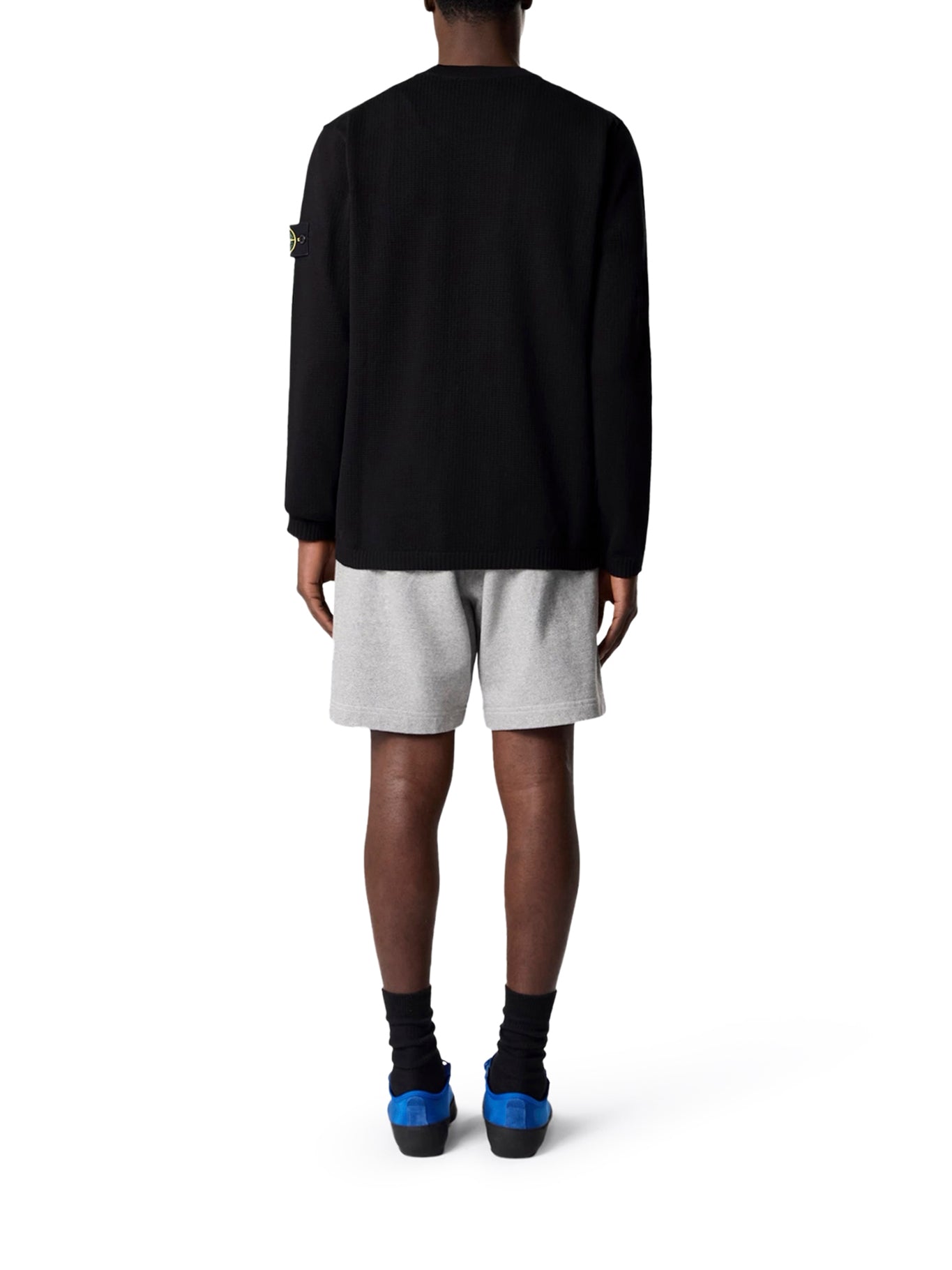 Оригінальна Loose Fit Ribbed Crew Neck Sweater Stone island – детальний вид