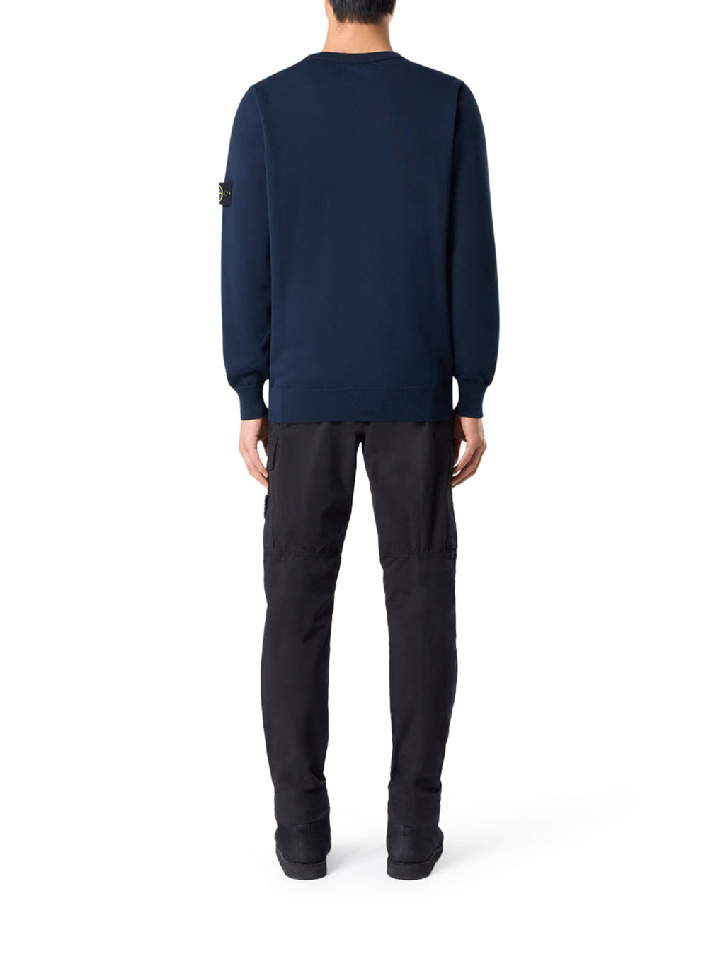 Crew Neck Sweater With Badge, Navy Blue Stone island оригінал – Купити в Україні – детальний вид