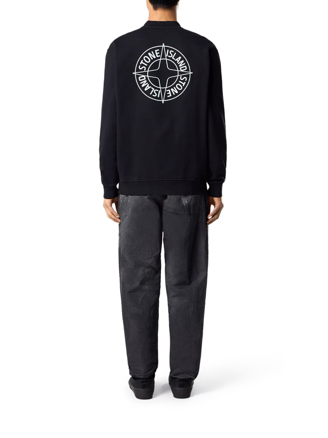 Crew Neck Sweatshirt With Outline Compass Print Stone island оригінал – Купити в Україні – детальний вид
