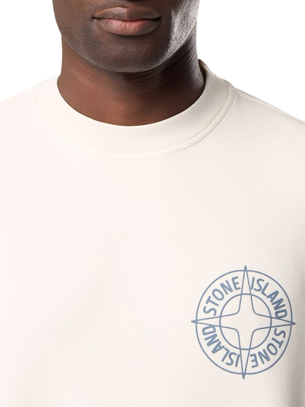 Crew Neck Sweatshirt With Outline Compass Print Stone island оригінал – Купити в Україні – збільшений вид